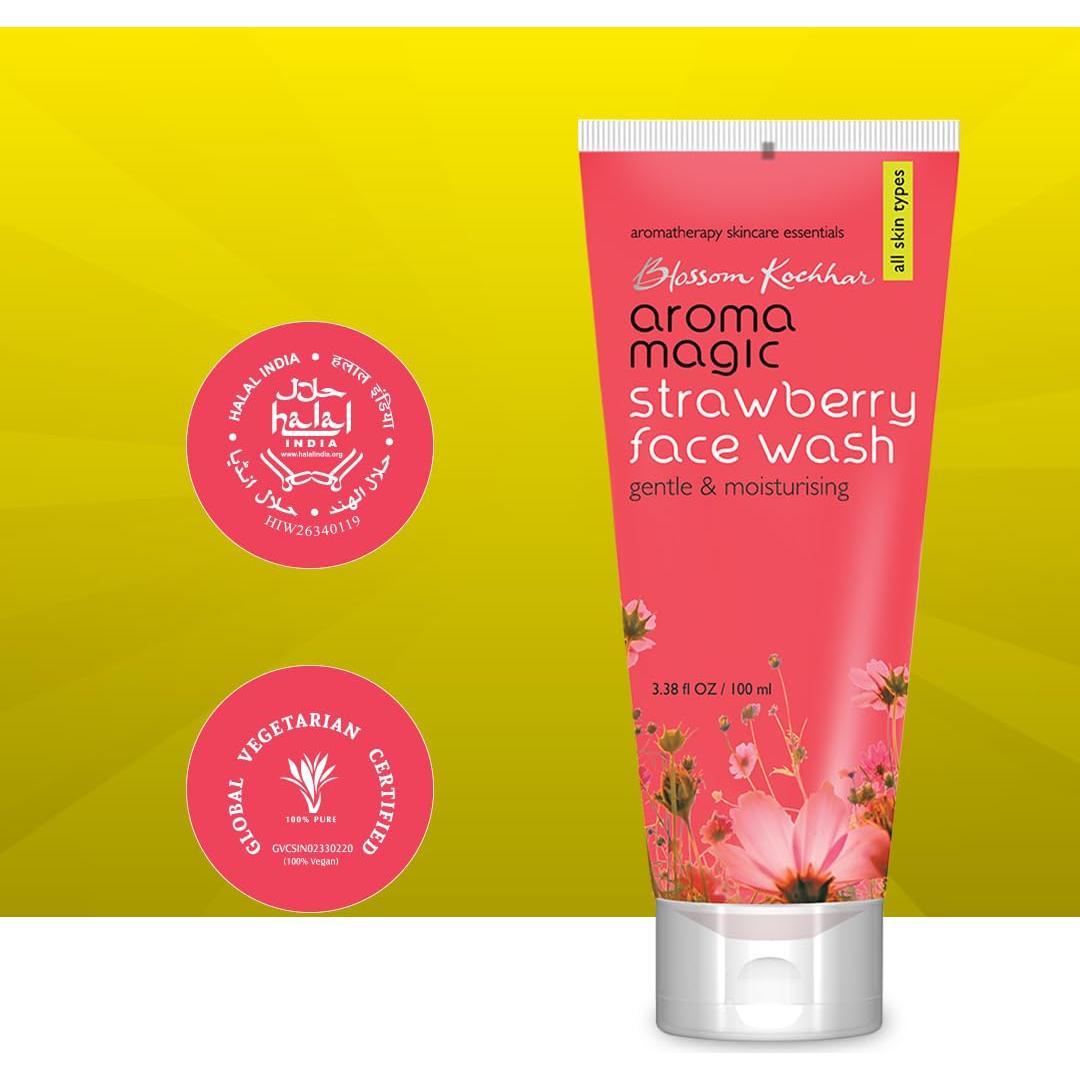 Limpiador Facial Aroma Magic de Fresa 100ml Hidratante Suave