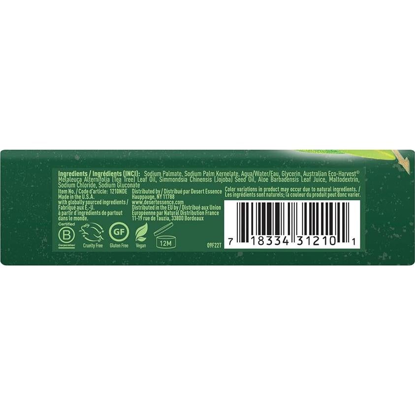 Jabón en Barra Terapia Árbol de Té Desert Essence 142g