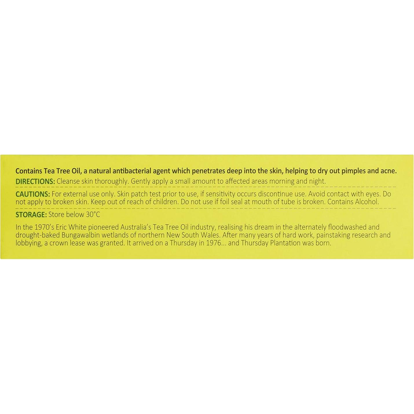 Gel de Árbol de Té Thursday Plantation para Acné 25g