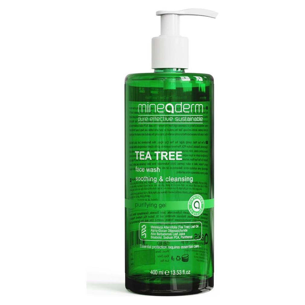 Limpiador Facial de Árbol de Té Mineaderm 400ml - Piel Acnéica