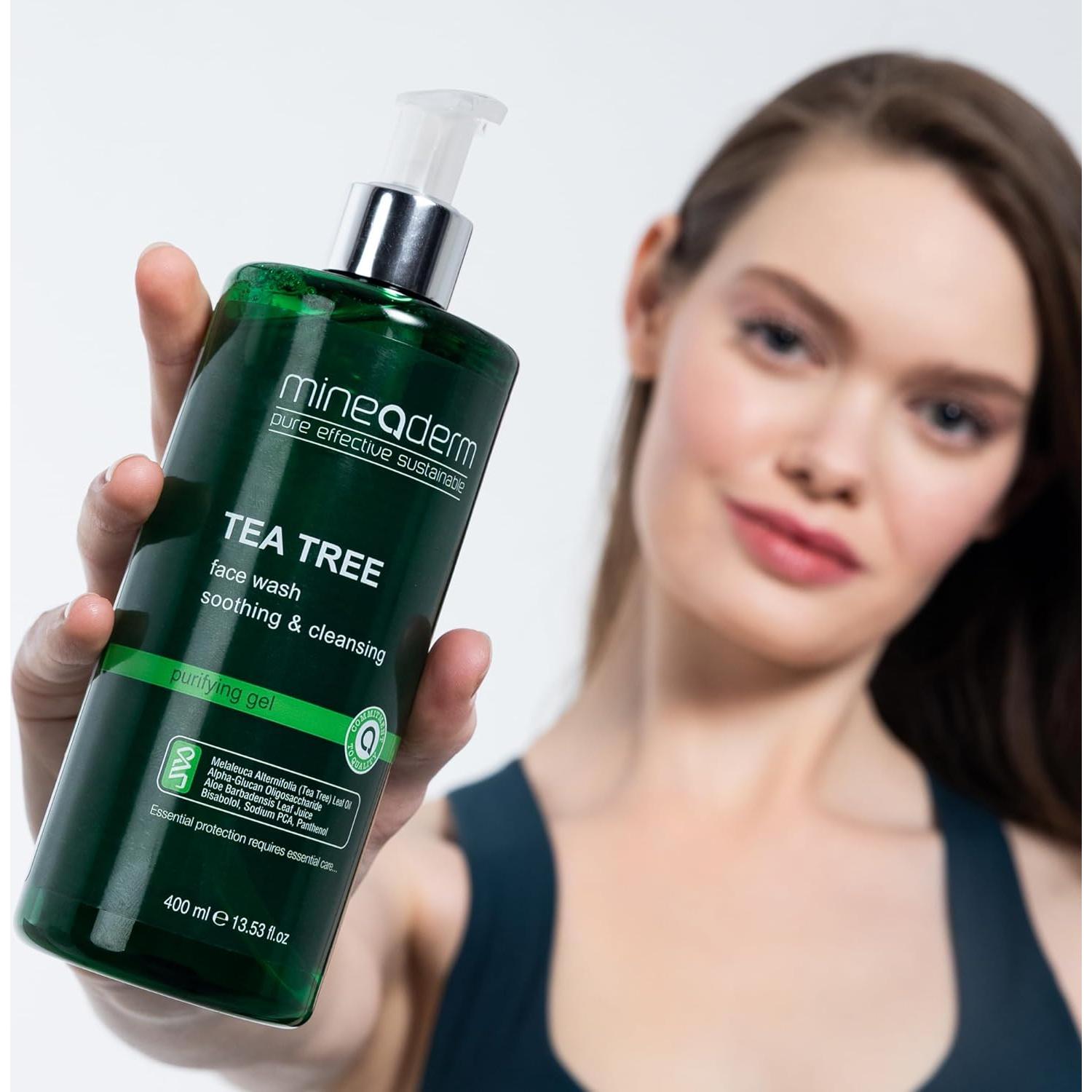 Limpiador Facial de Árbol de Té Mineaderm 400ml - Piel Acnéica