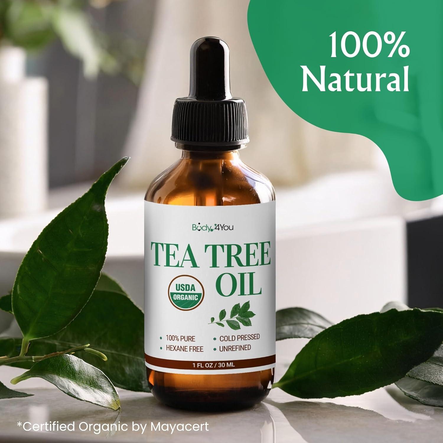 Aceite de Árbol de Té Puro BodyJ4You 30 ml Orgánico