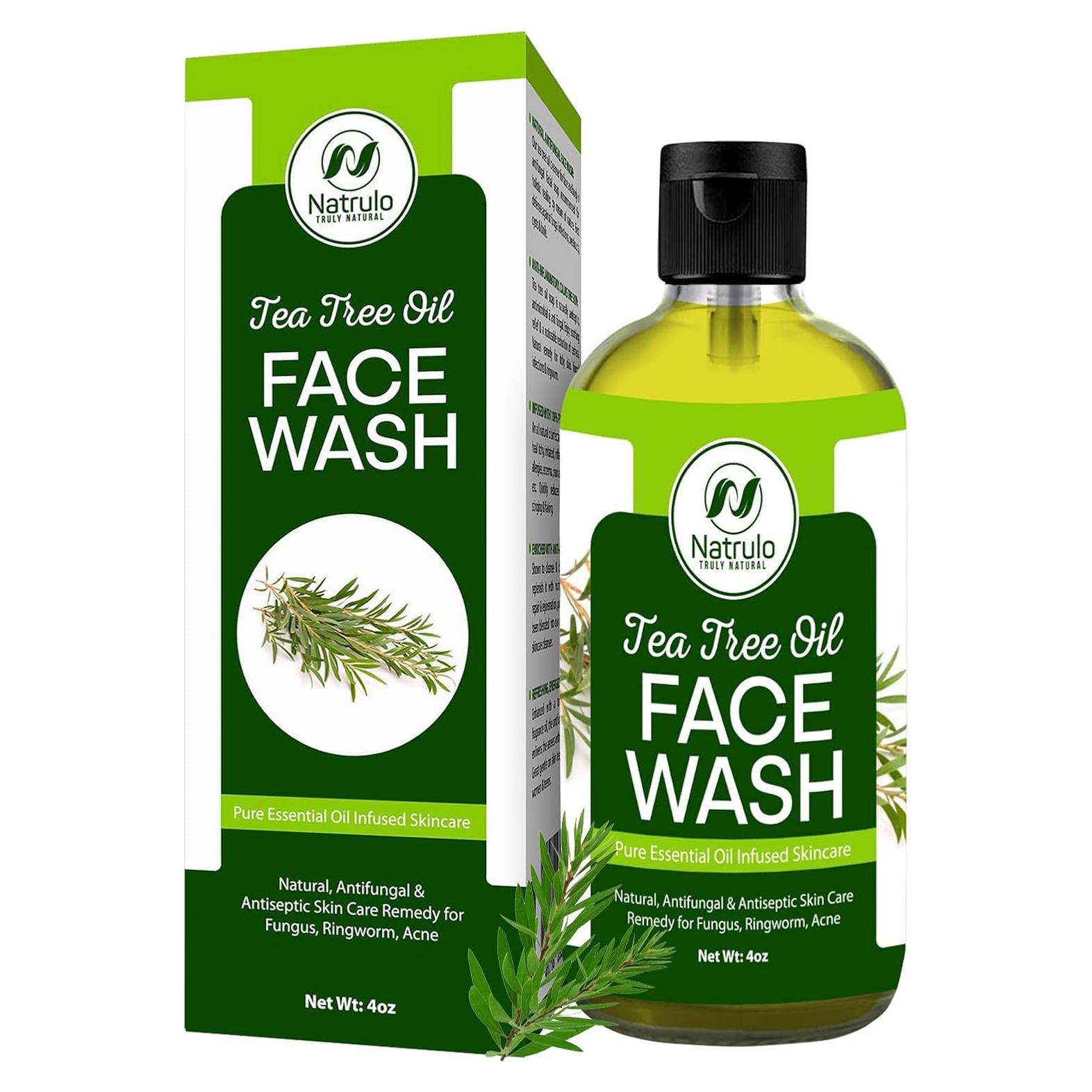 Jabón Facial Natural Natrulo con Aceite de Árbol de Té 118ml