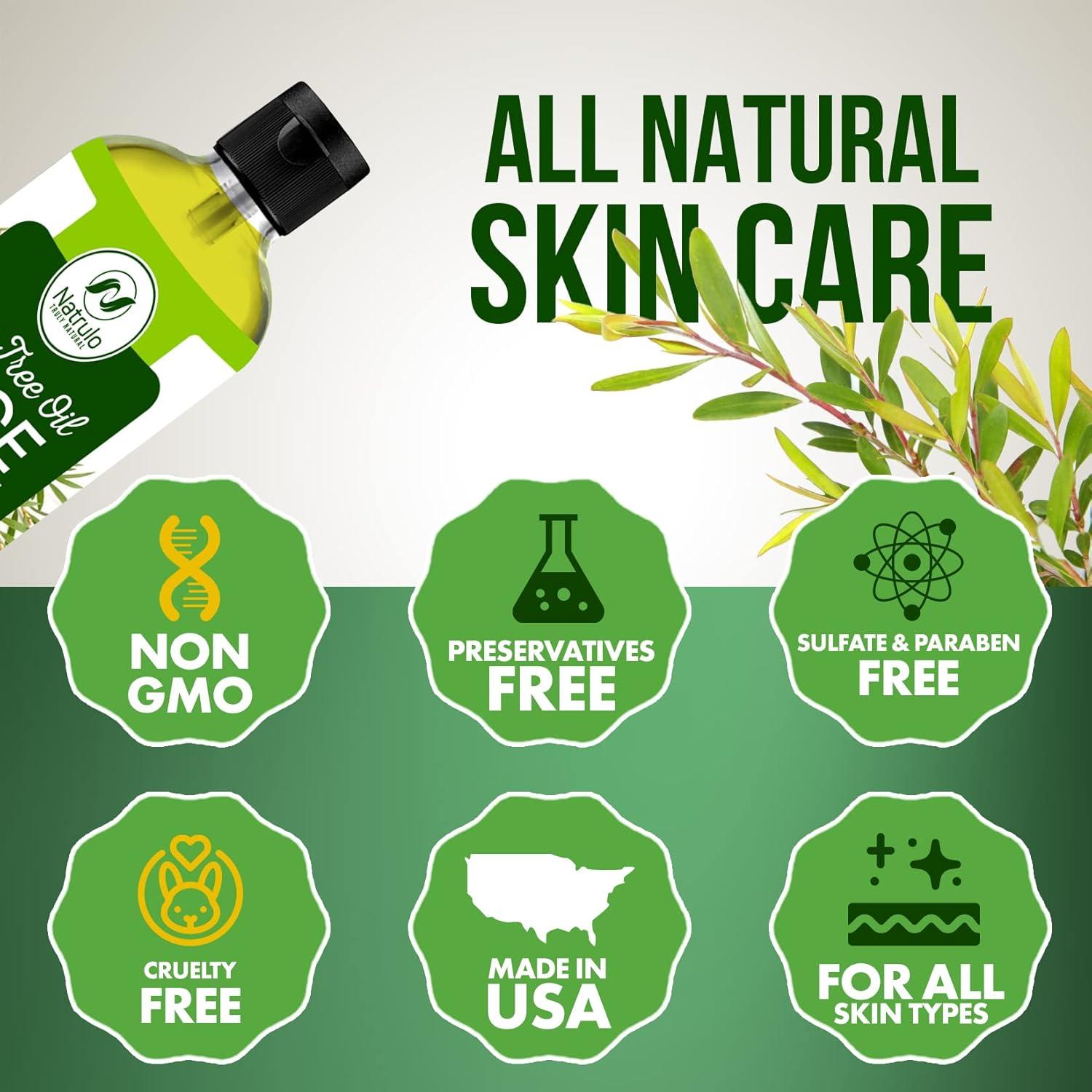 Jabón Facial Natural Natrulo con Aceite de Árbol de Té 118ml