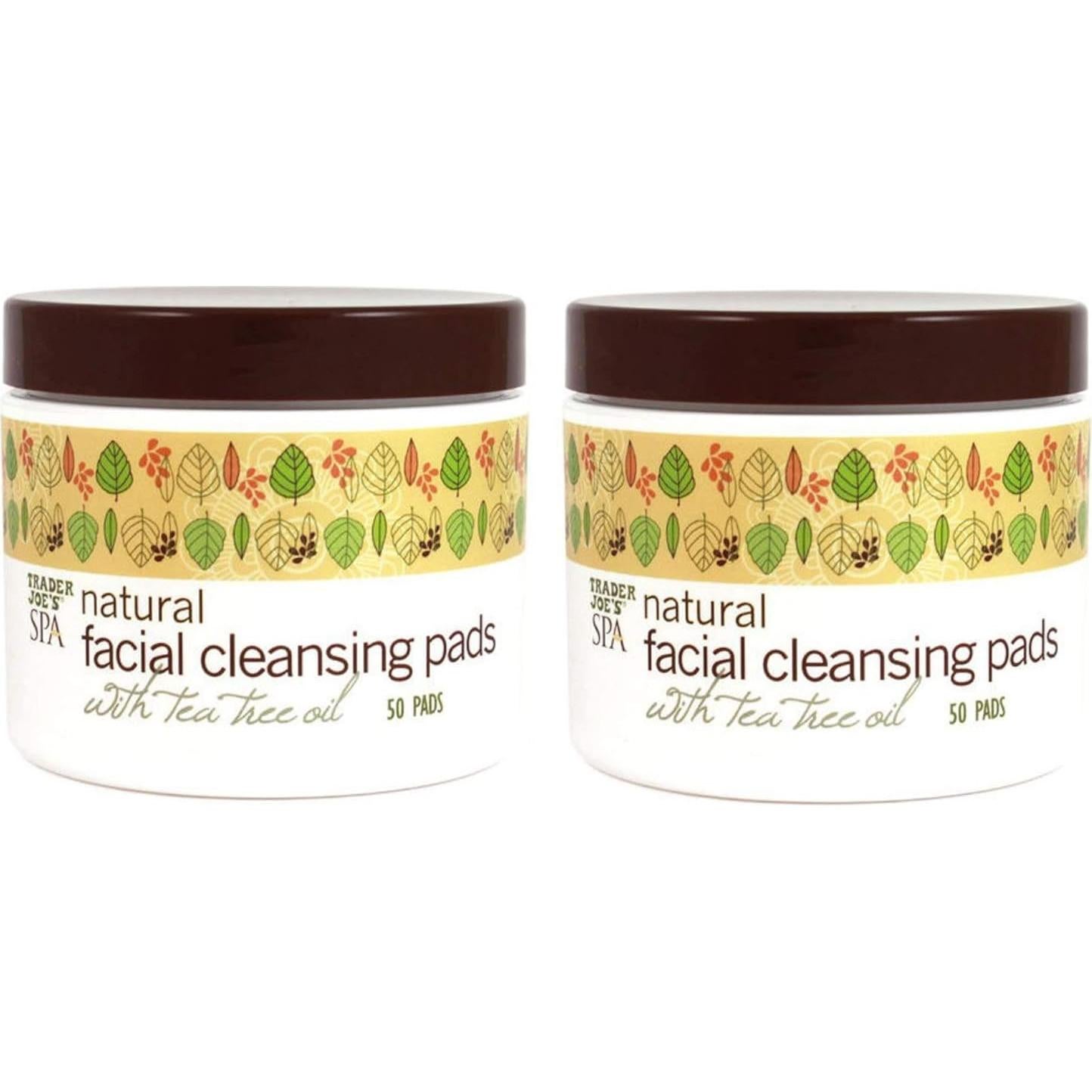 Almohadillas de limpieza facial naturales Trader Joe's - 2 unidades