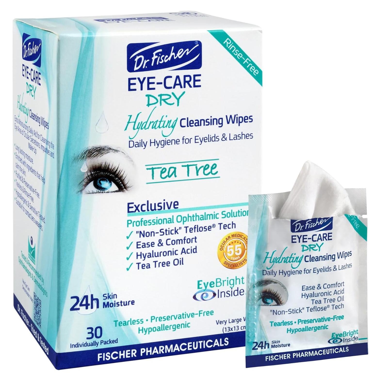 Toallitas para Ojos Hipoalergénicas Dr. Fischer - 30 Unidades