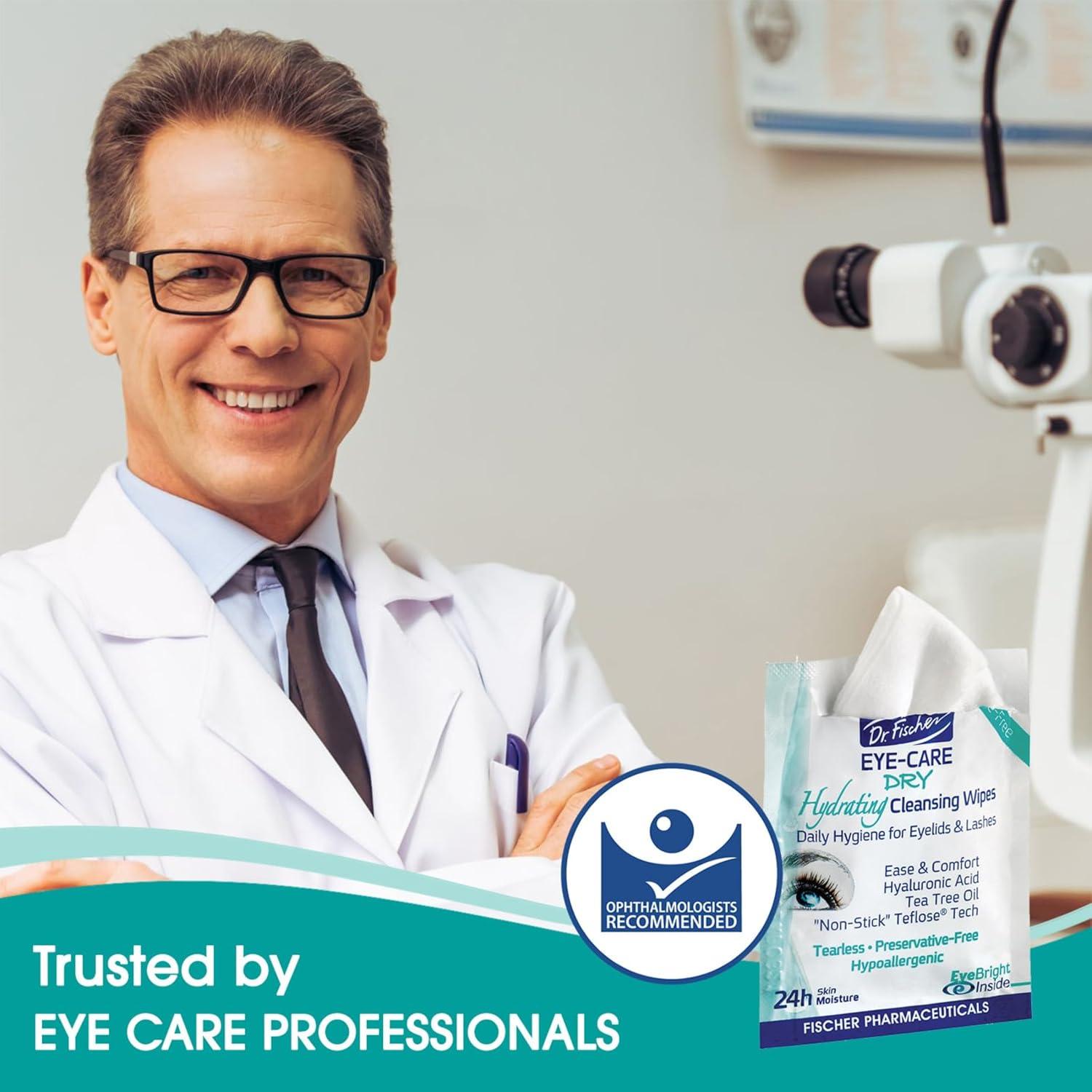 Toallitas para Ojos Hipoalergénicas Dr. Fischer - 30 Unidades