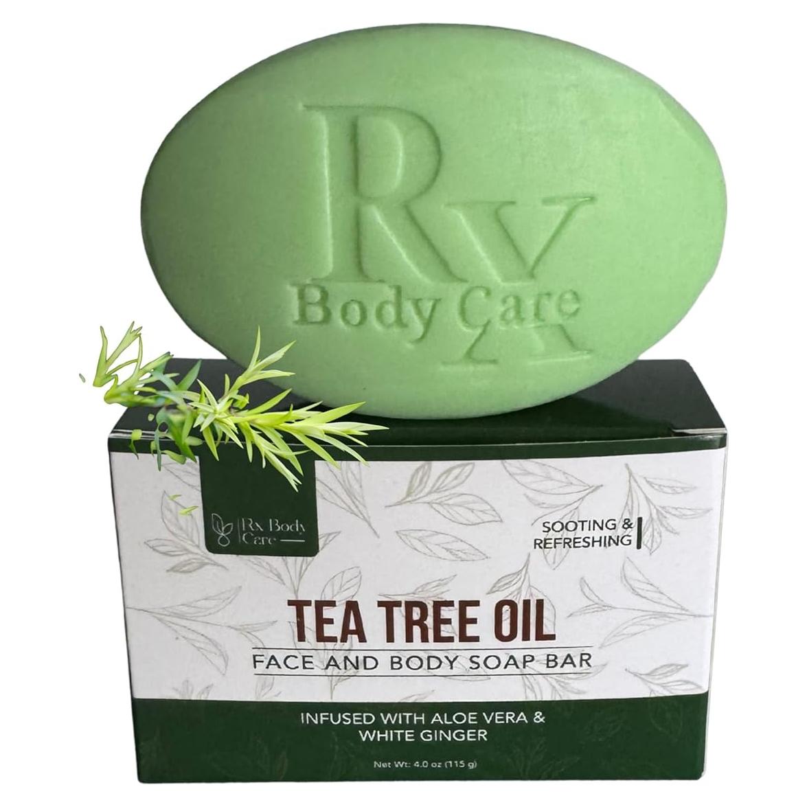 Jabón en Barra RX Body Care 113 g - Aceite de Árbol de Té Antifúngico