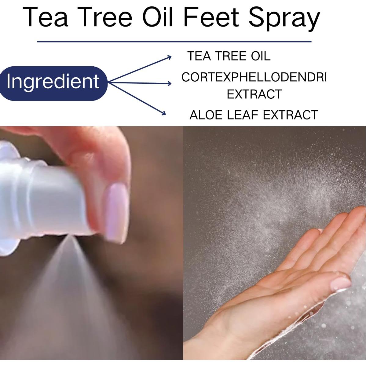 Spray Hidratante para Pies Yancaid con Aceite de Árbol de Té 2PCS