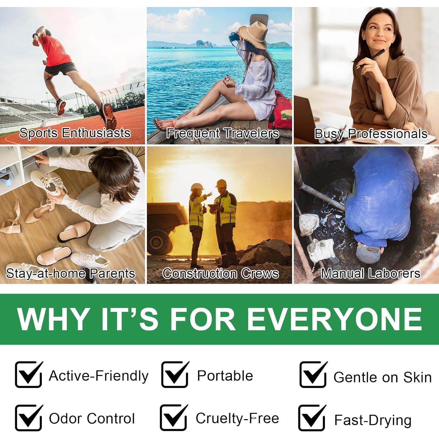 Spray para Pies de Aceite de Árbol de Té QRZBPZWE 120ml