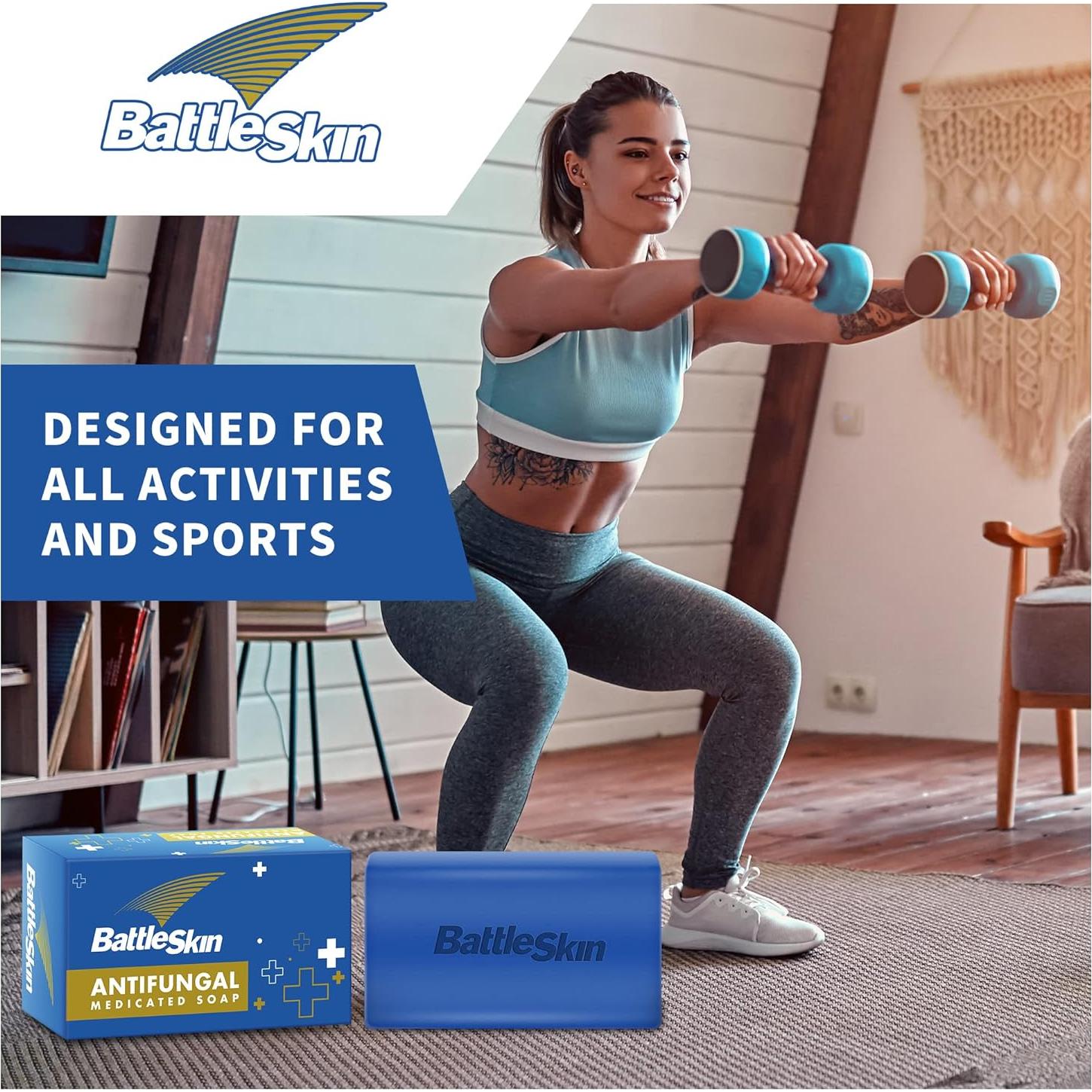 Jabón Antifúngico Battleskin 170g - Aceite de Árbol de Té