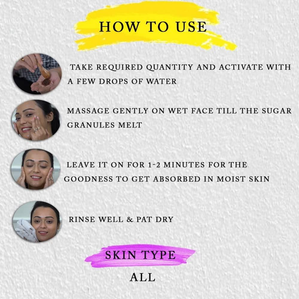 Scrub Facial Orgánico Roots And Herbs 50g Rosa India y Sándalo