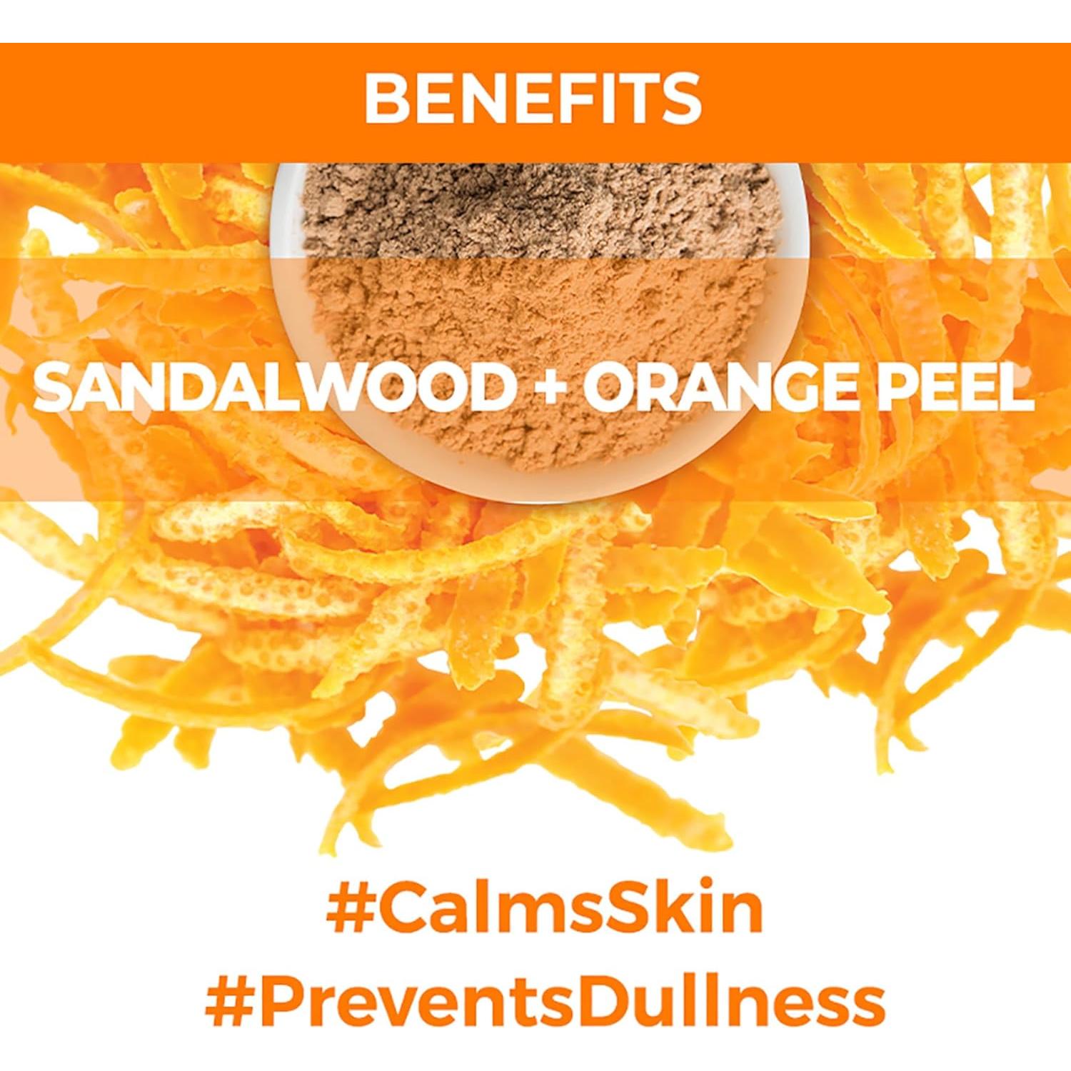 Máscara de Hoja Burbujeante Nykaa Naturals Sándalo y Naranja 19g