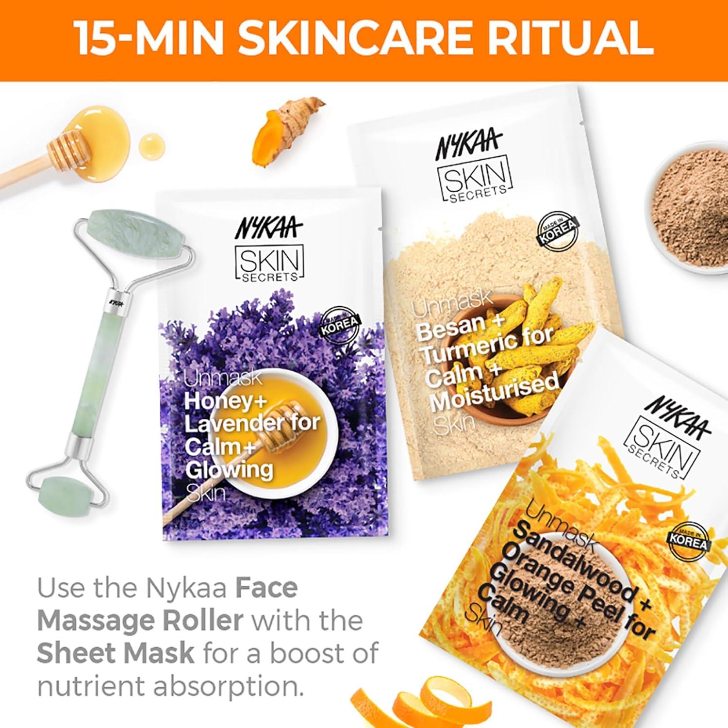 Máscara de Hoja Burbujeante Nykaa Naturals Sándalo y Naranja 19g