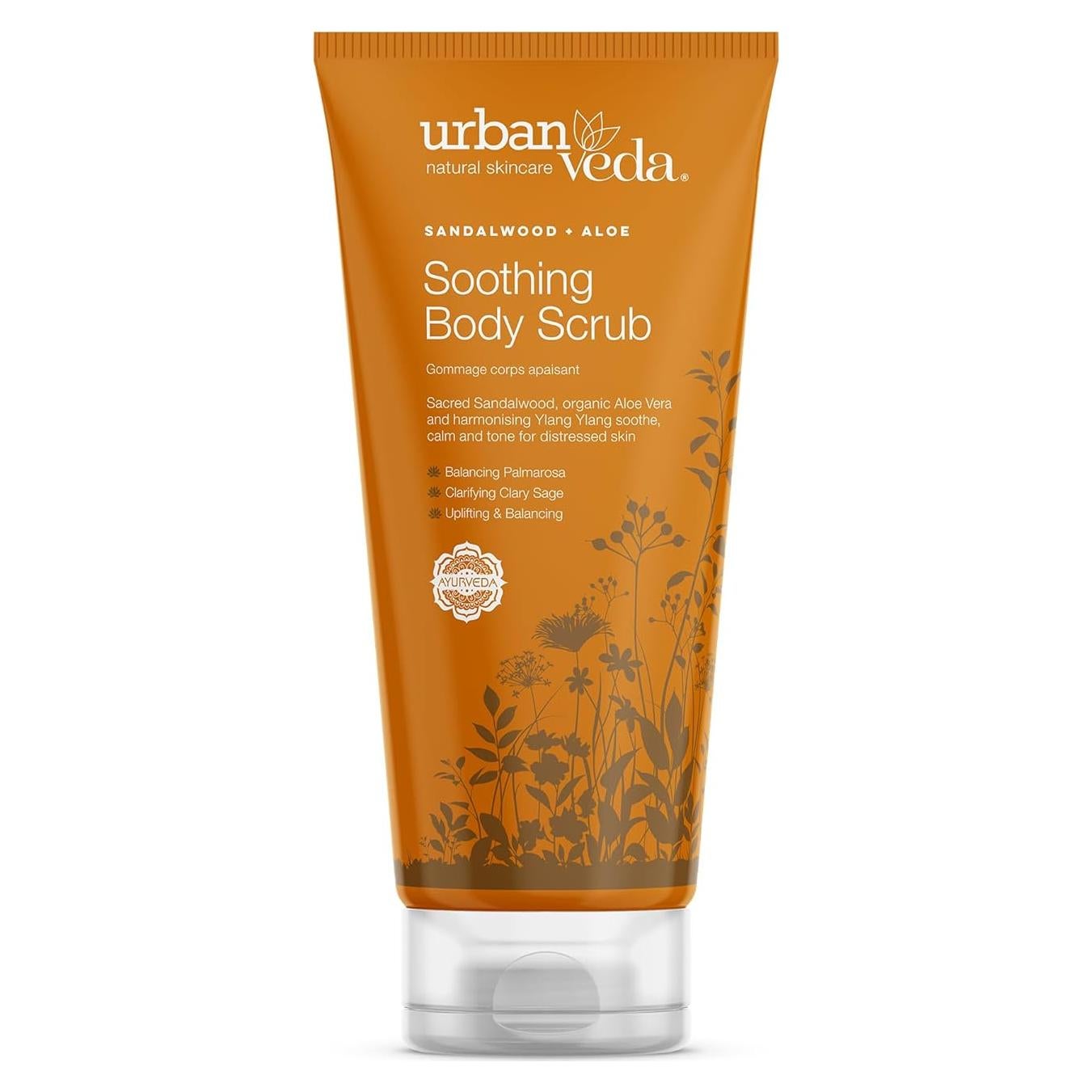 Exfoliante Corporal Urban Veda 200 ml con Aloe Vera y Sándalo