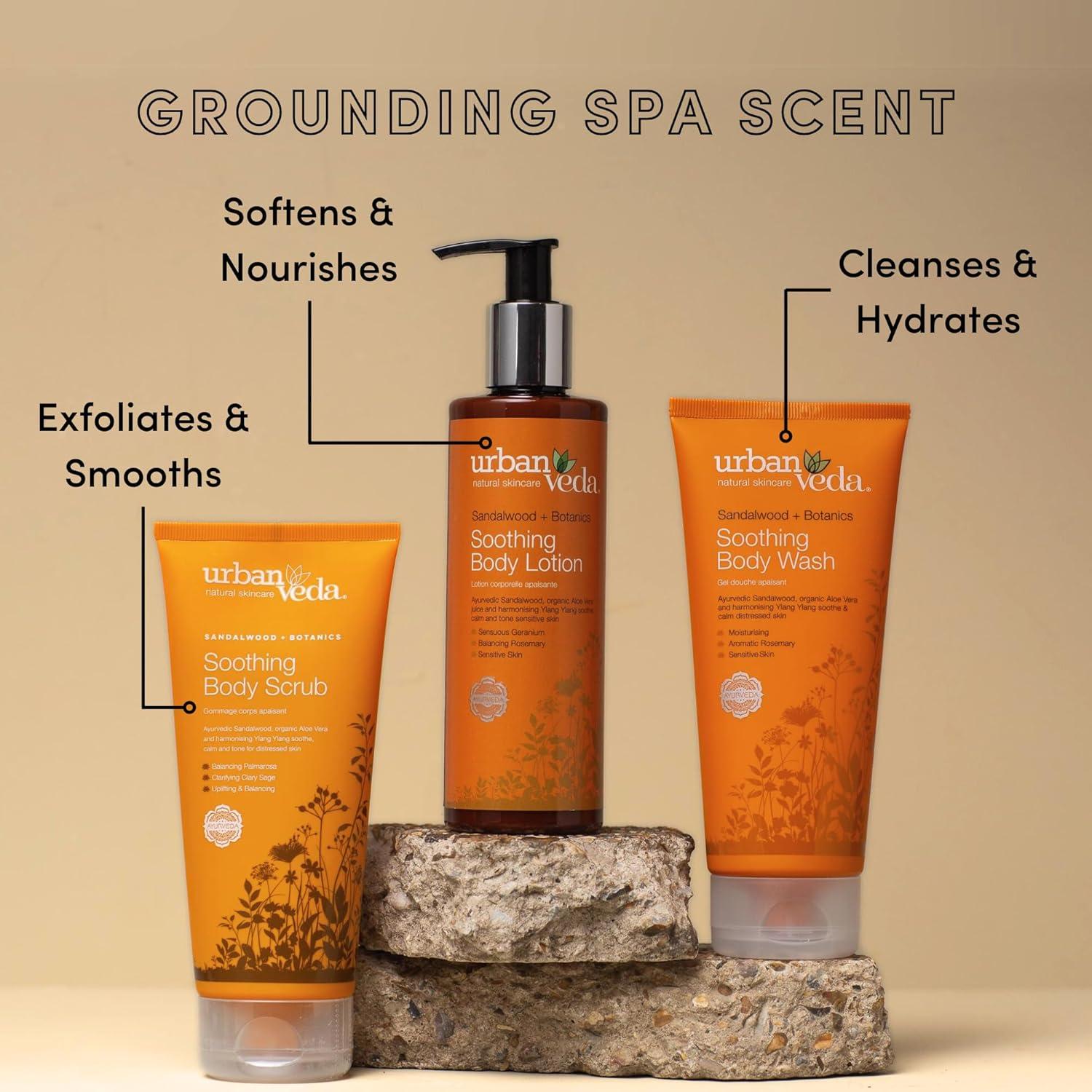 Exfoliante Corporal Urban Veda 200 ml con Aloe Vera y Sándalo