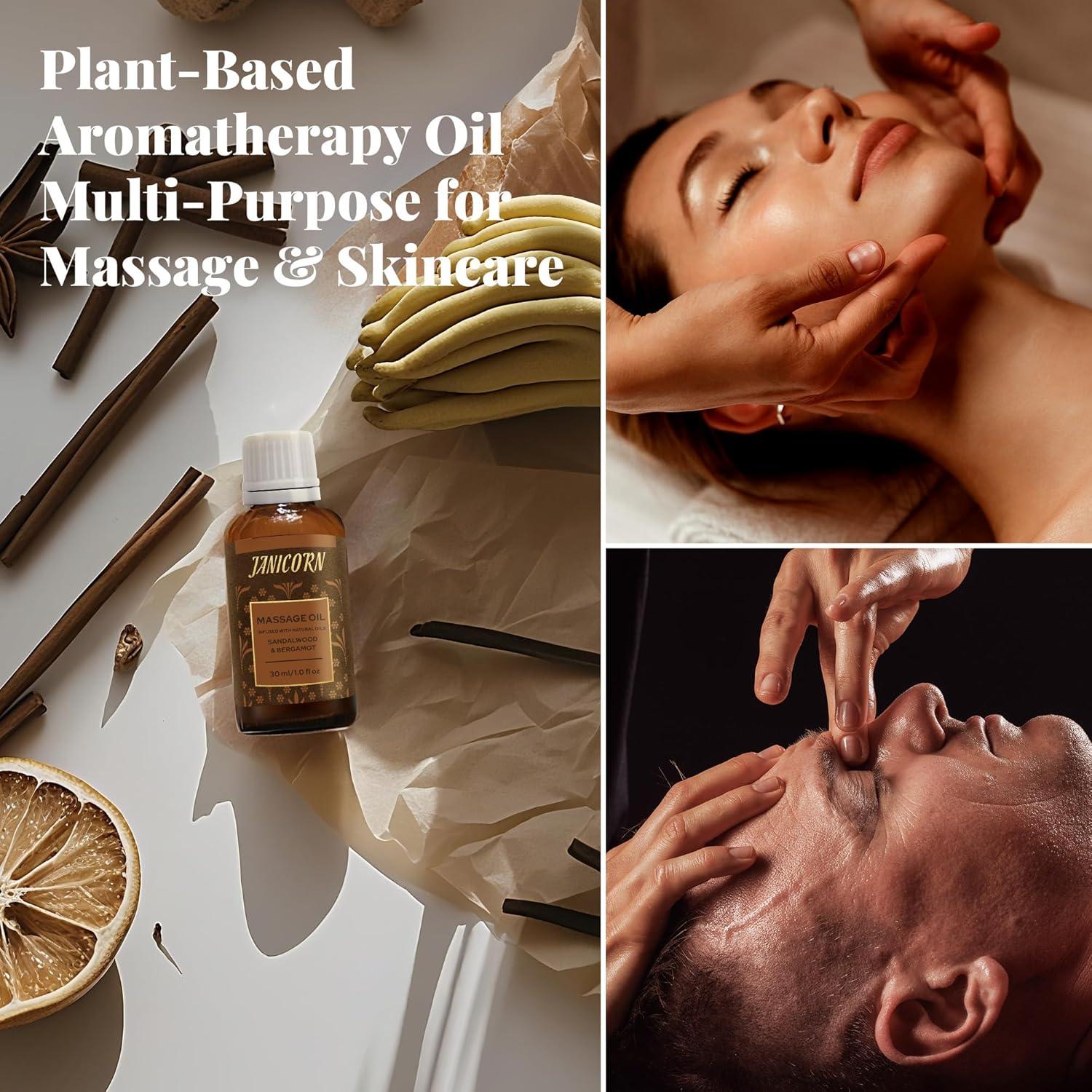 Aceite de Aromaterapia Sándalo y Bergamota 30ml - Masaje y Cuidado