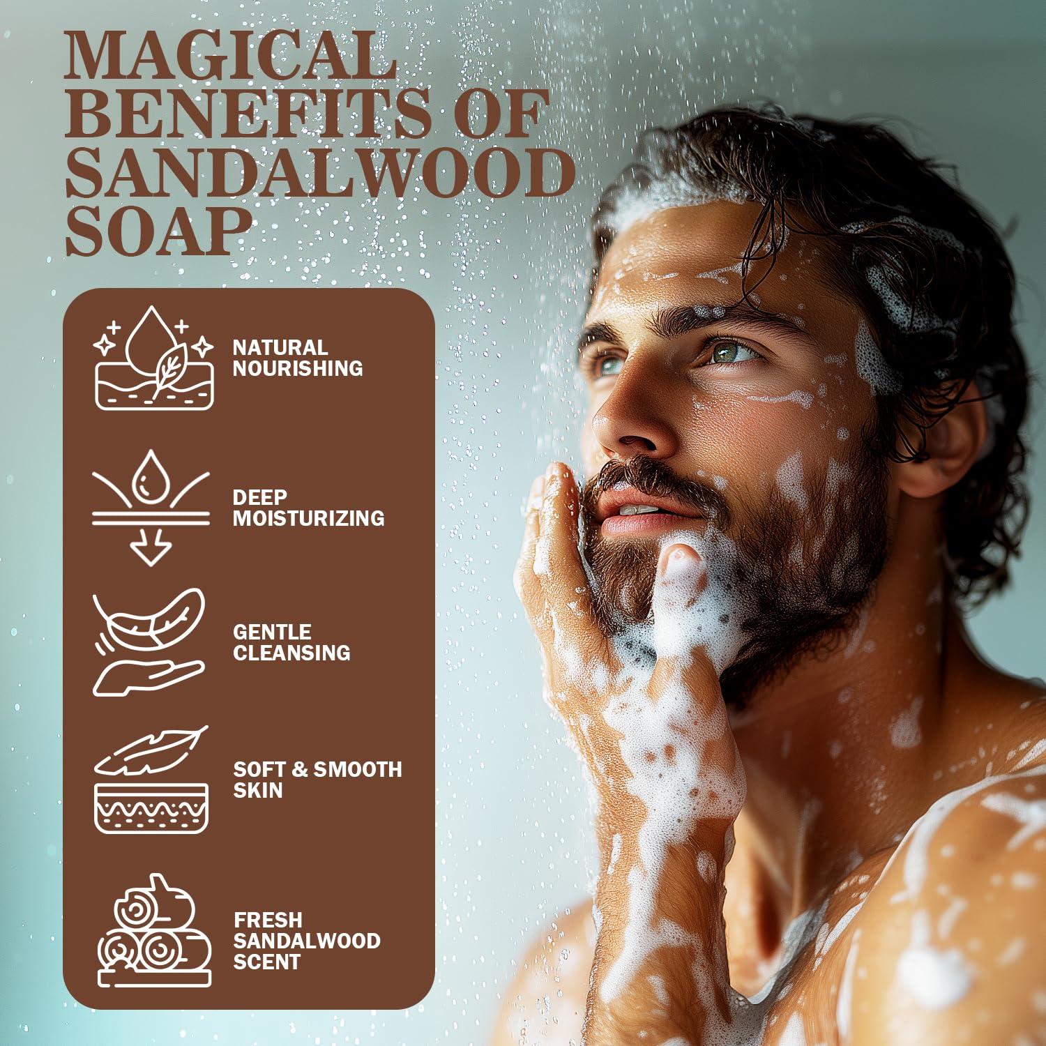 Jabón Exfoliante Sándalo Princess Belle 99g - Natural para Piel