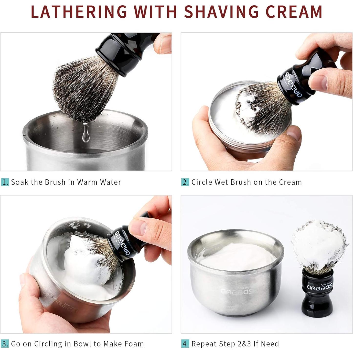 Crema de Afeitar Anbbas 150g Piel Sensible Sándalo Karité