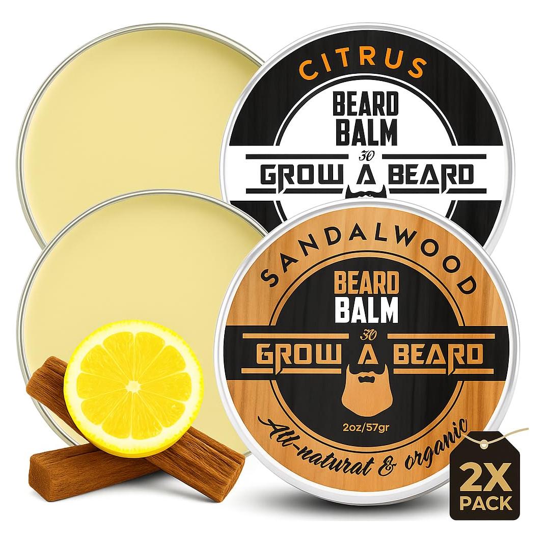 Bálsamo para Barba GROW ALPHA BEARD 140g Sándalo y Cítrico