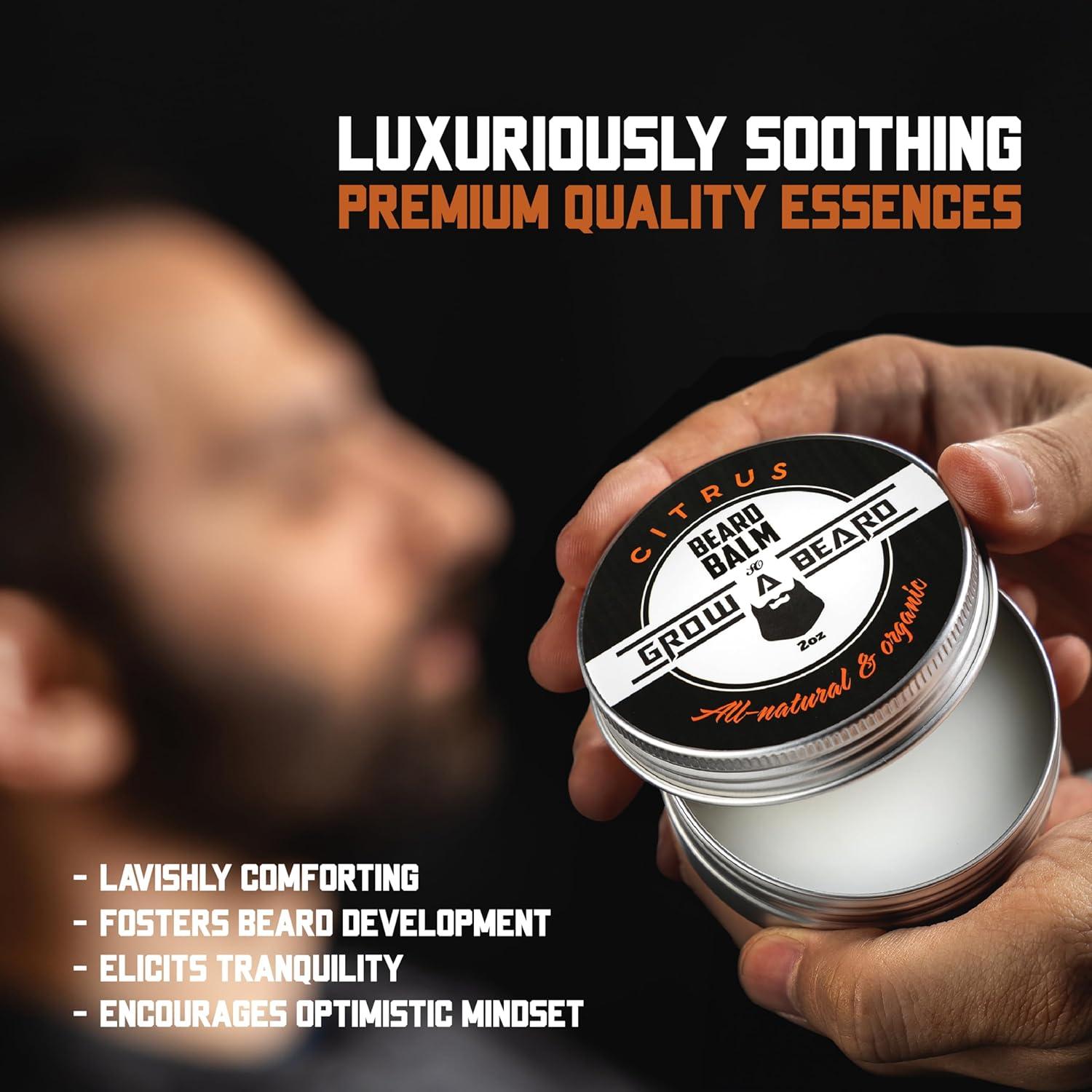 Bálsamo para Barba GROW ALPHA BEARD 140g Sándalo y Cítrico