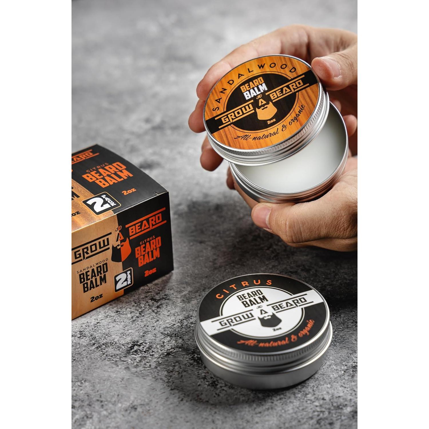 Bálsamo para Barba GROW ALPHA BEARD 140g Sándalo y Cítrico