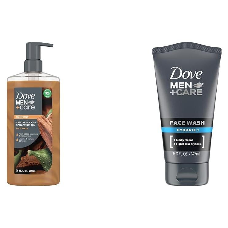 Dove Men+Care Gel de Ducha Sándalo 769 g + Gel Facial 148 ml