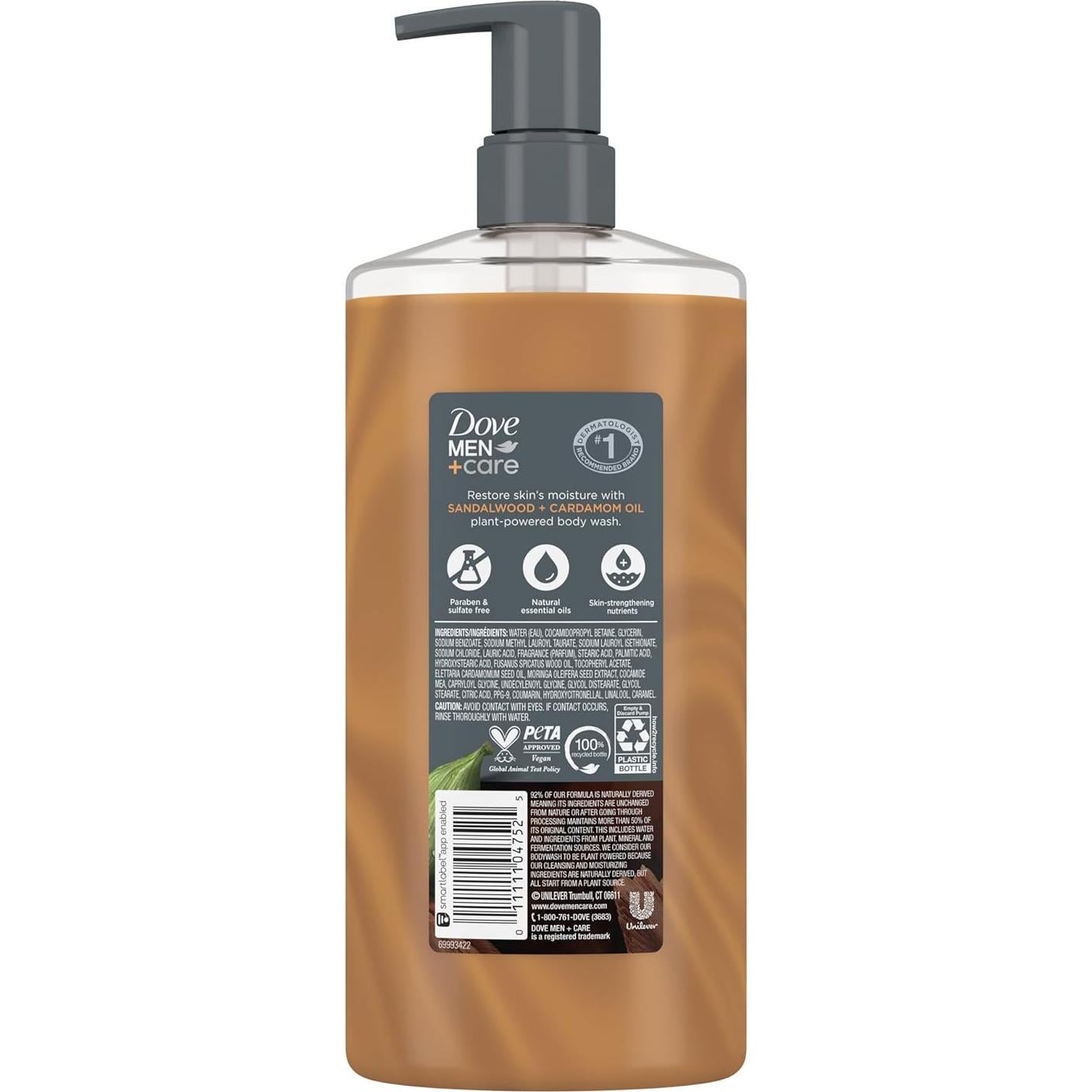 Dove Men+Care Gel de Ducha Sándalo 769 g + Gel Facial 148 ml