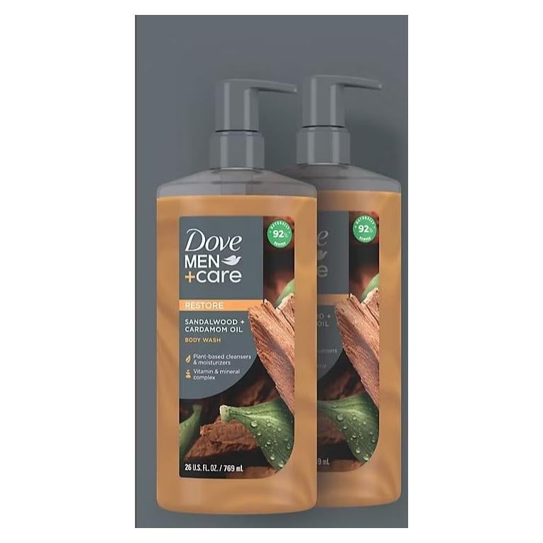 Gel de Ducha Dove Men+Care Madera de Sándalo 769 ml 2 Pk