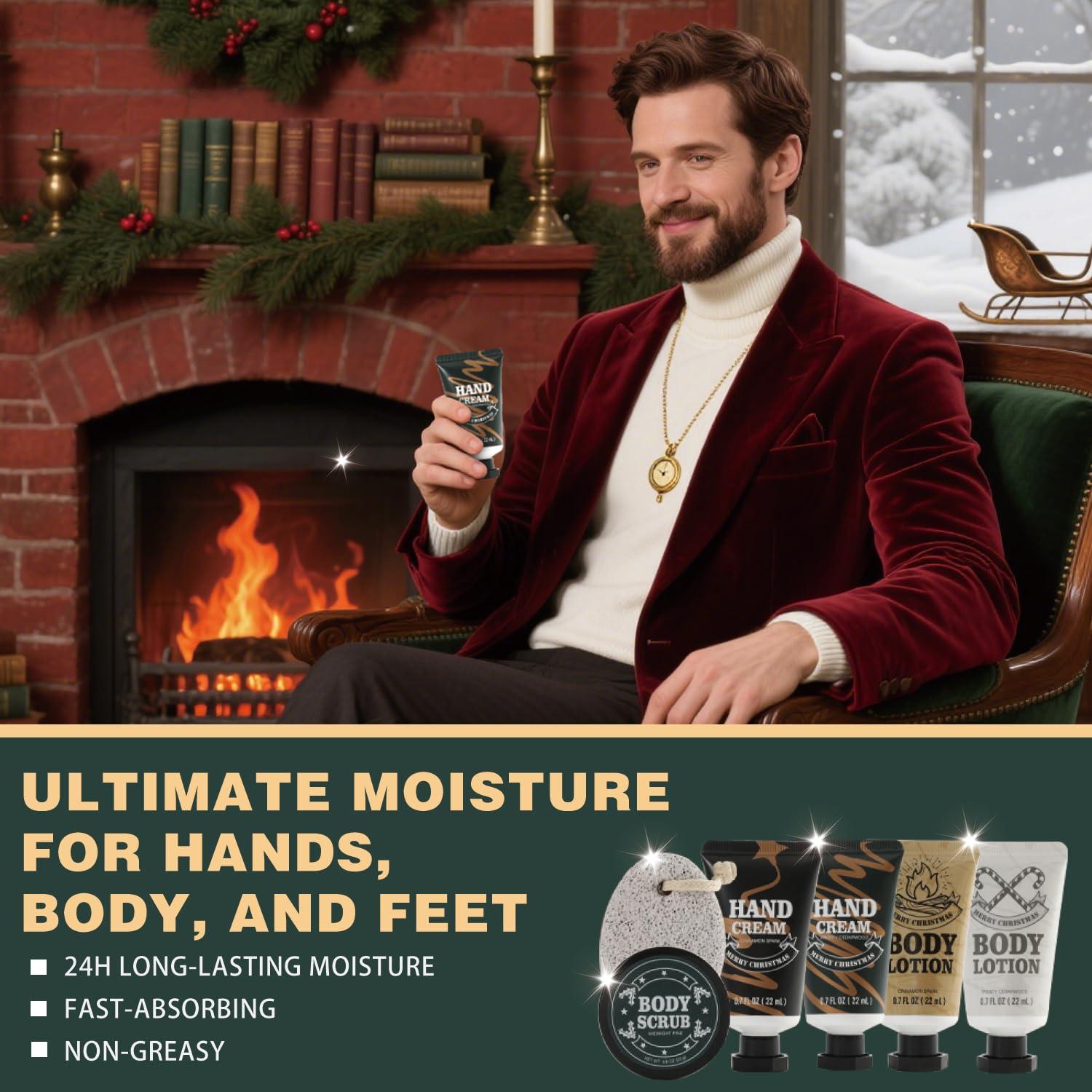 Calendario de Adviento Body & Earth 2025 para Hombres - 24 Regalos de Cuidado de Barba