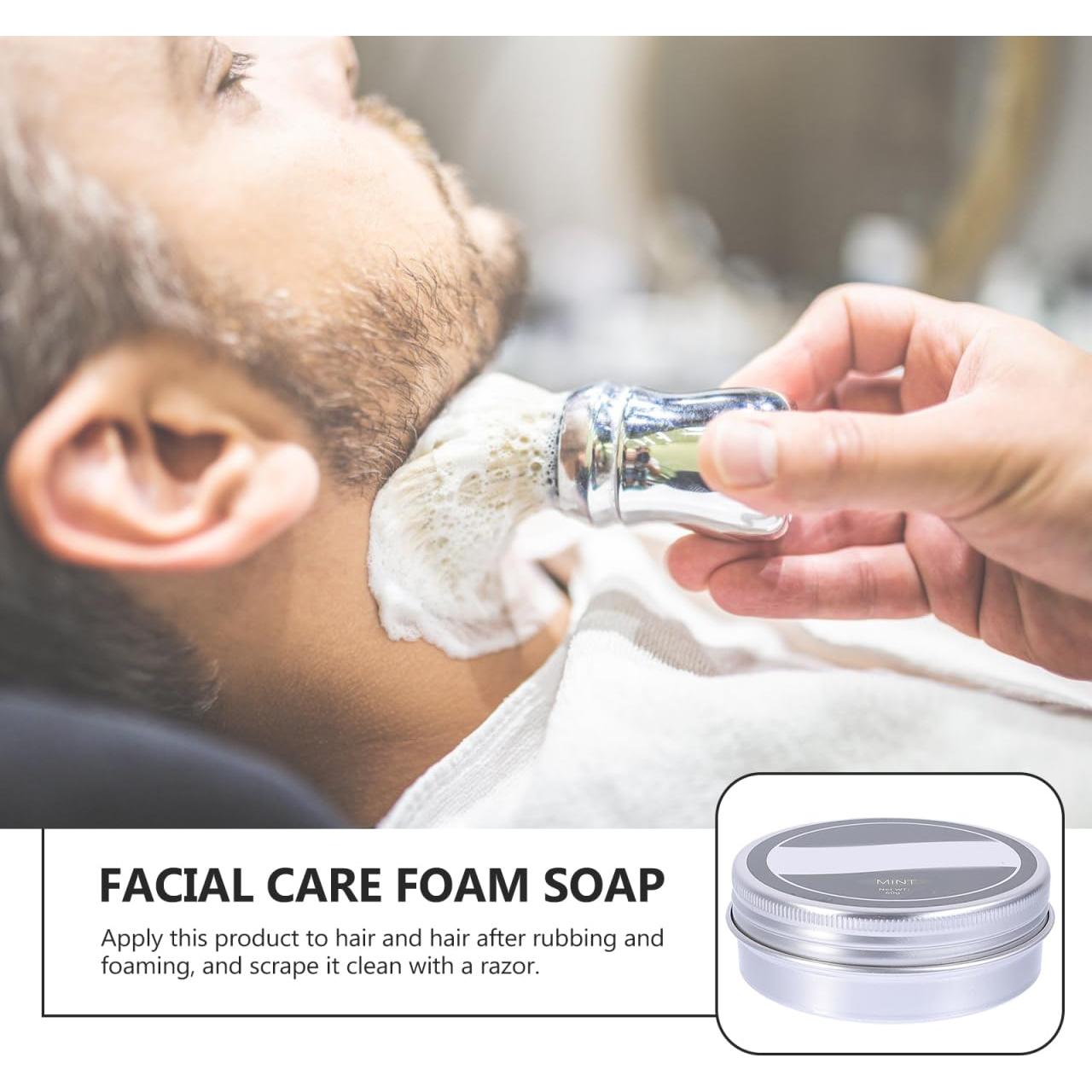 Jabón de Afeitar Beavorty 80g Sándalo Cuidado Facial Hombre