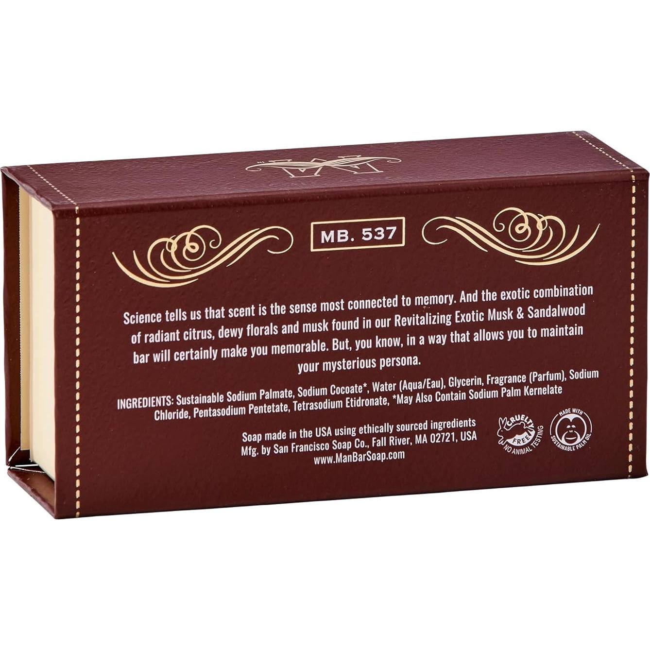 Barra de Jabón para Hombre San Francisco Soap 283g Almizcle y Sándalo