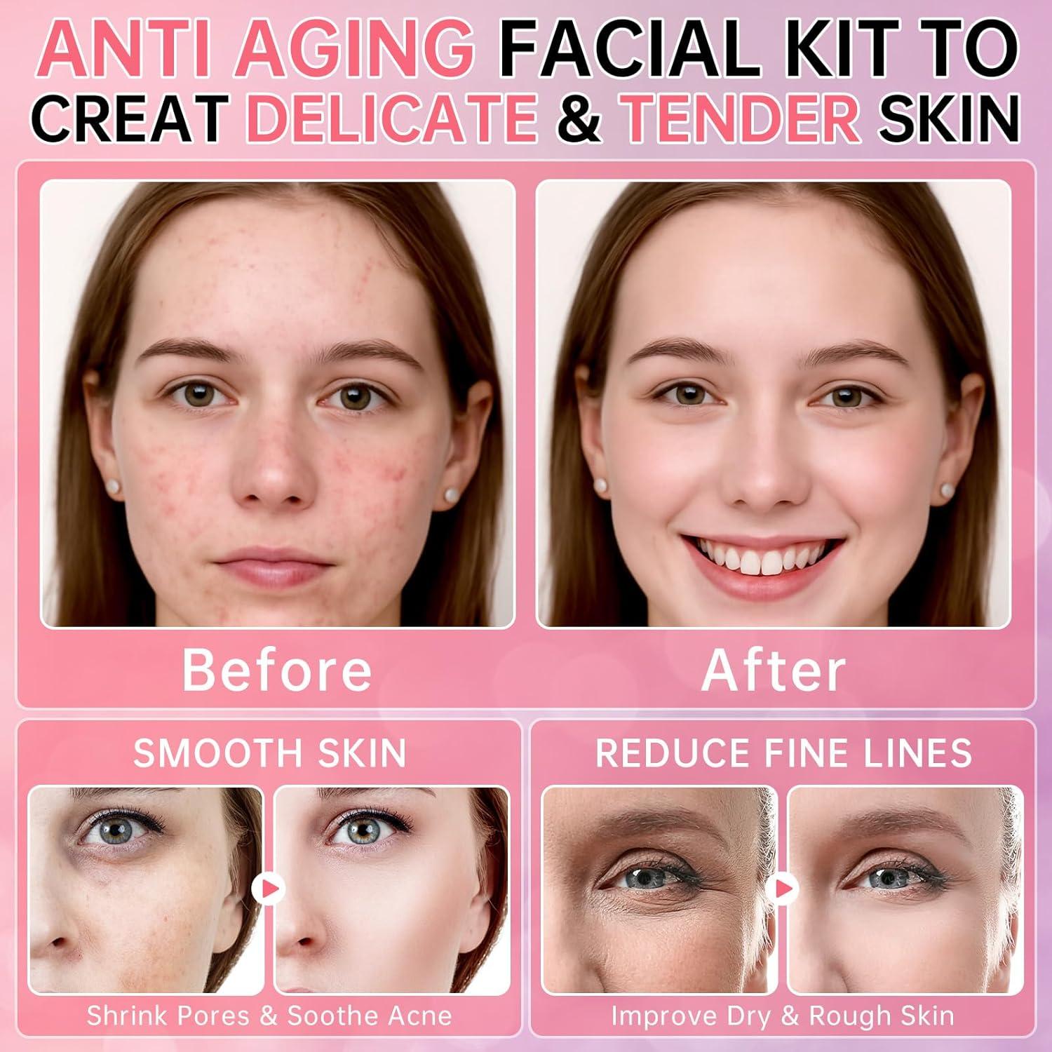 Set de Cuidado de la Piel Collagen Sakura 6 Piezas Hidratante