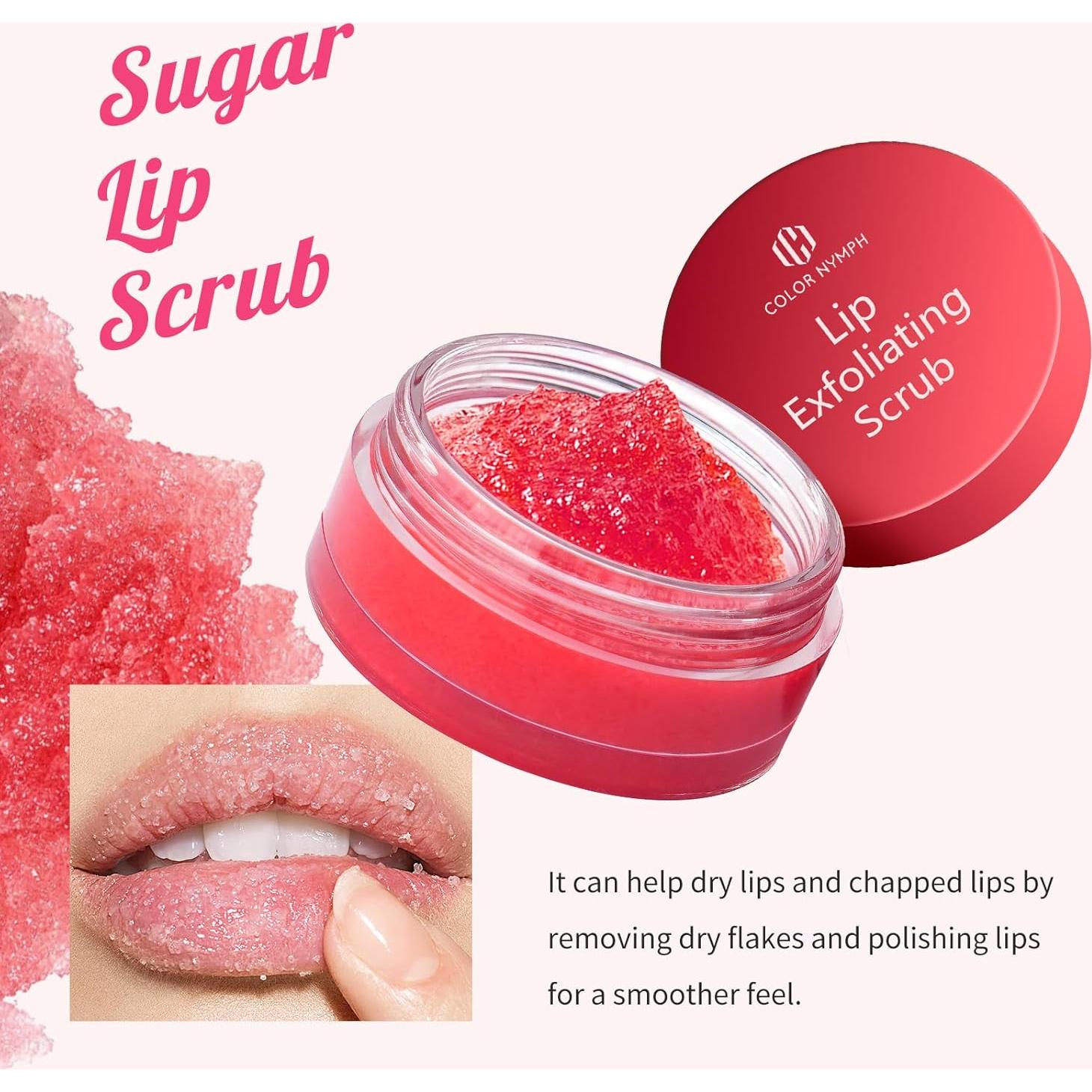 Set de Cuidado Labial Color Nymph - Exfoliante, Mascarilla y Aceite