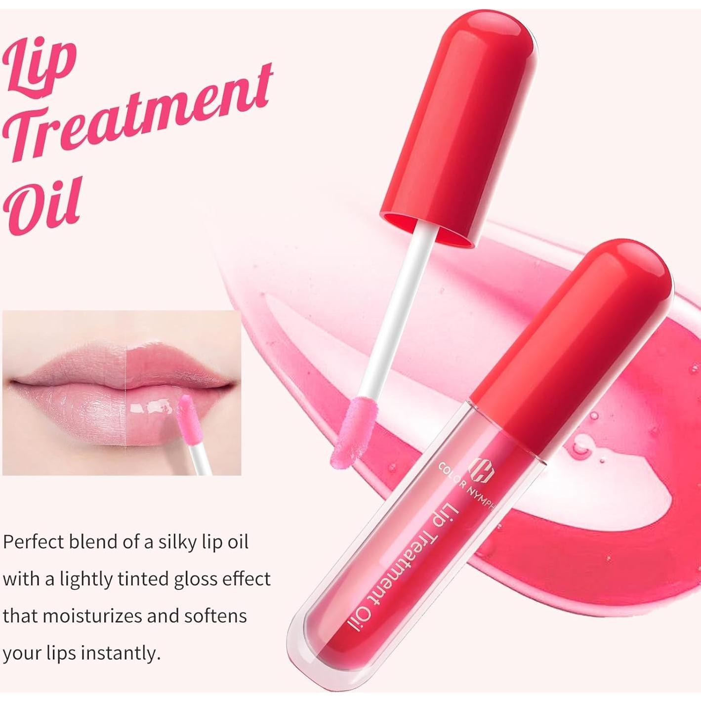 Set de Cuidado Labial Color Nymph - Exfoliante, Mascarilla y Aceite