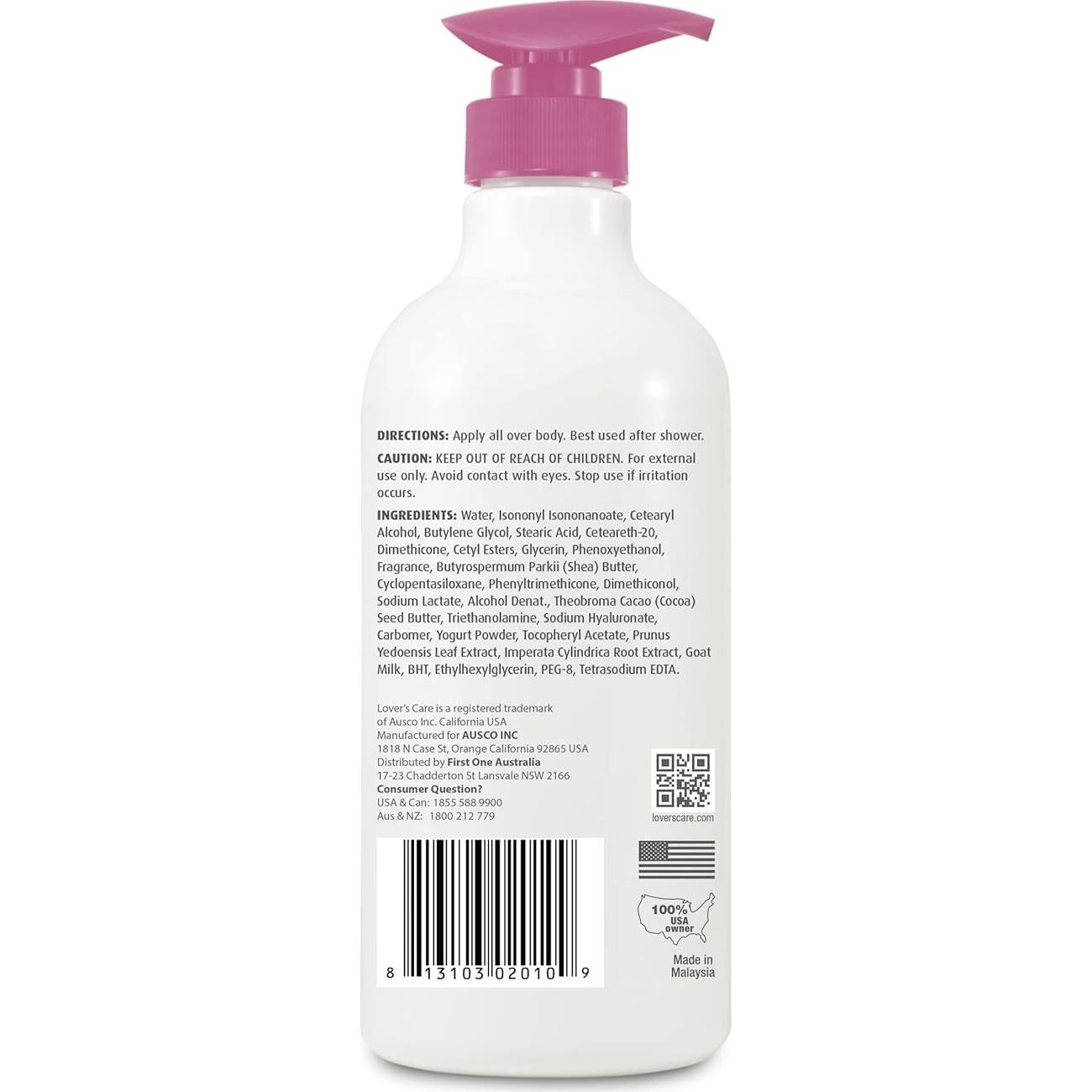 Loción Corporal de Leche de Cabra Lovercare 800ml Flor de Cerezo