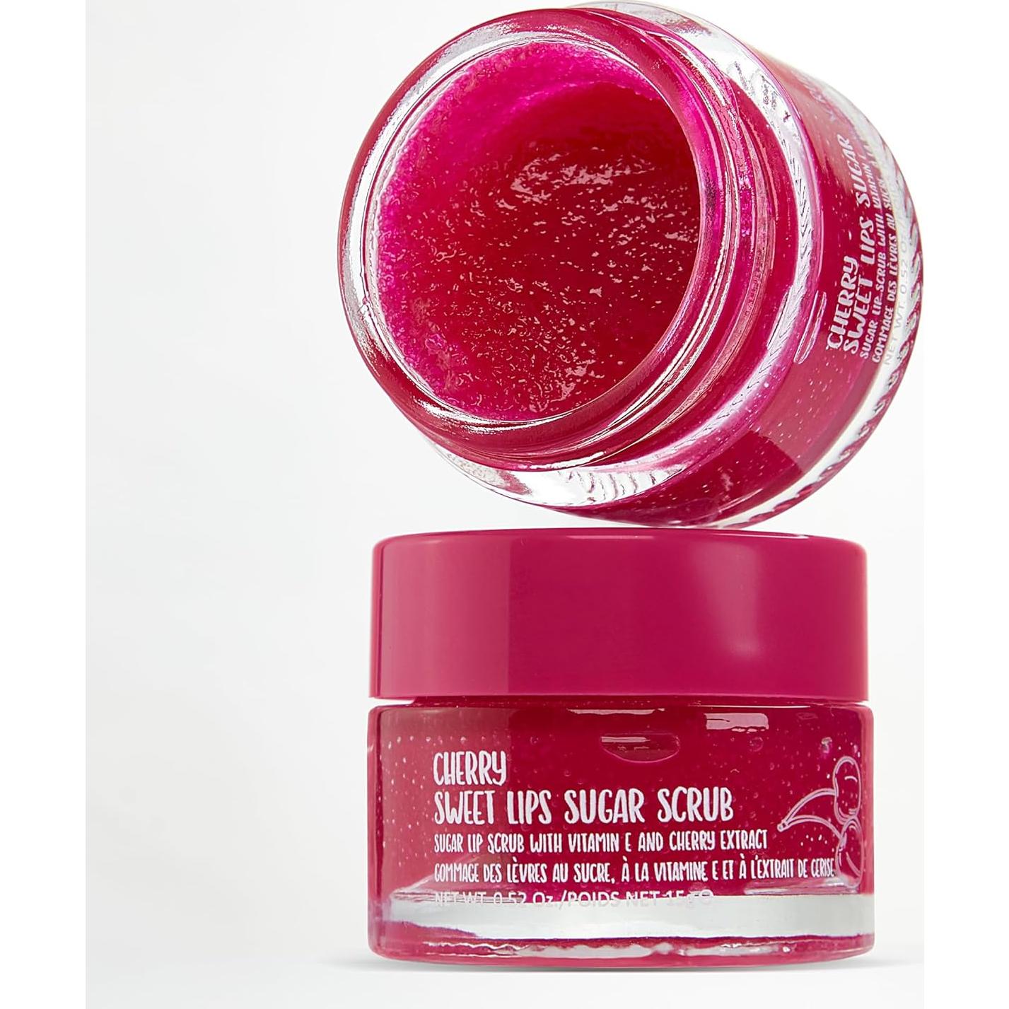 W7 Dulces Sueños Set Labial 3 Piezas Cereza - Exfoliante, Mascarilla y Bálsamo