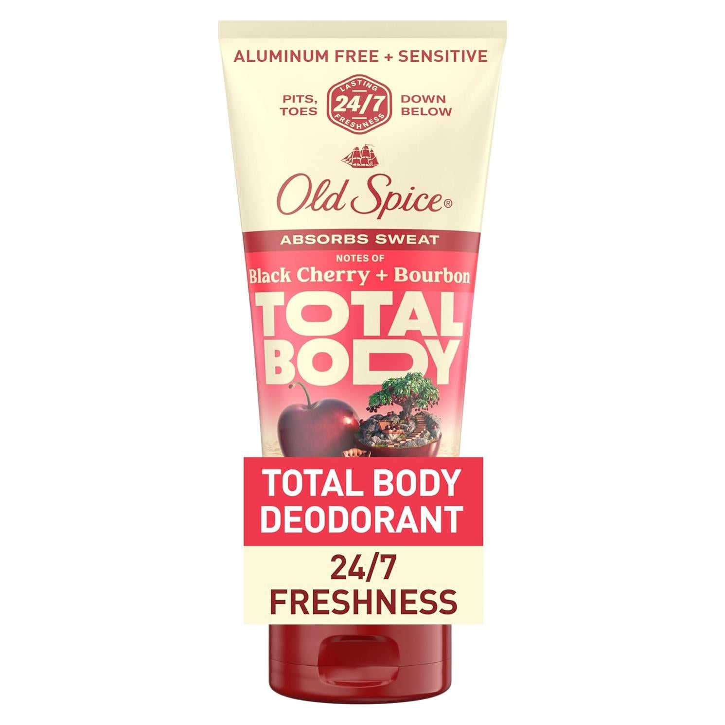 Desodorante Corporal Old Spice Cereza Negra + Bourbon 85g