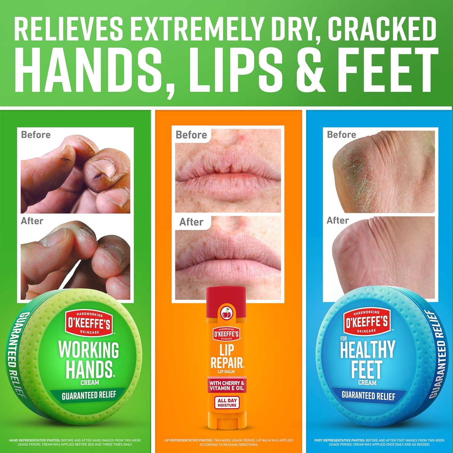 Set de Regalo O'Keeffe: Crema Manos, Pies y Balsamo Labial