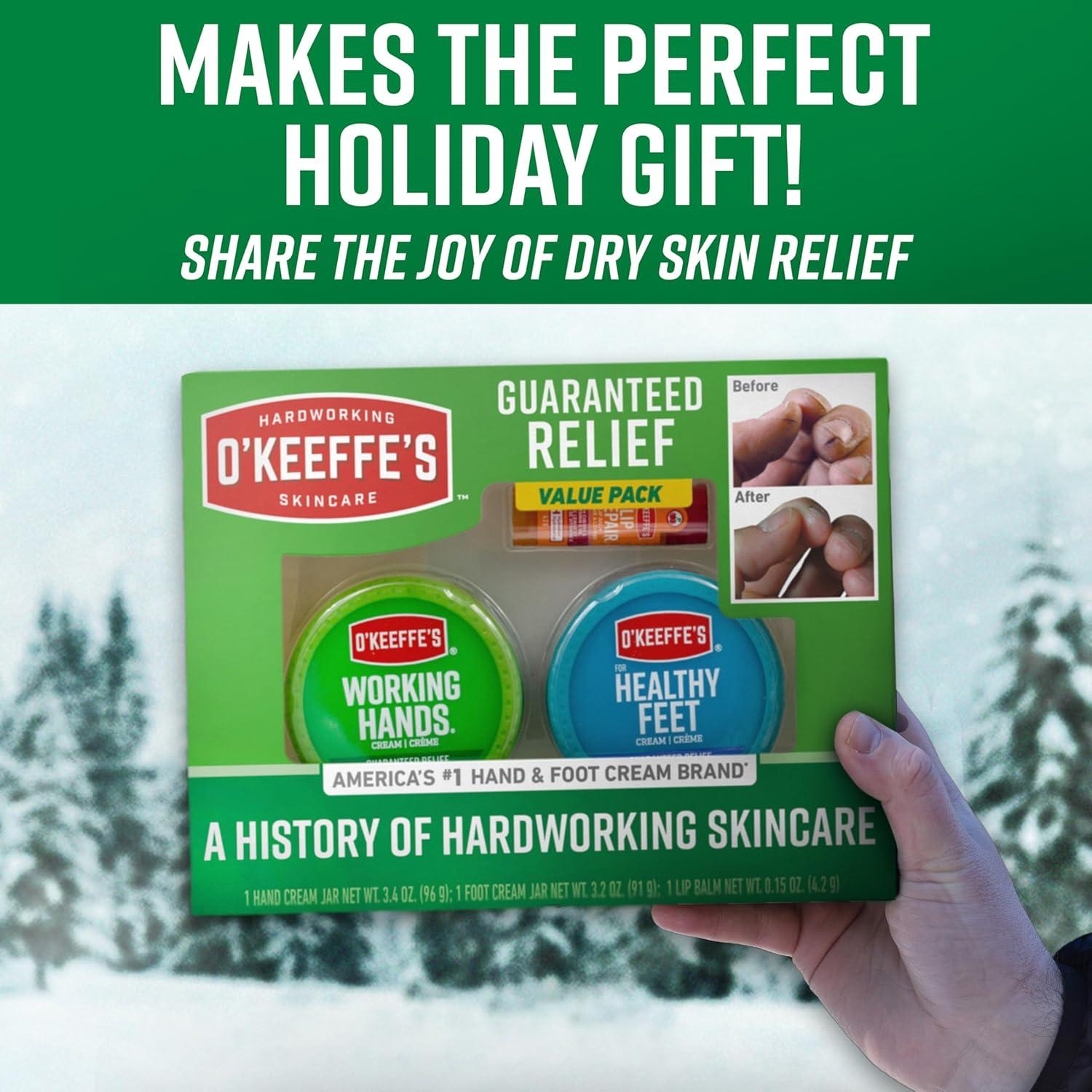 Set de Regalo O'Keeffe: Crema Manos, Pies y Balsamo Labial