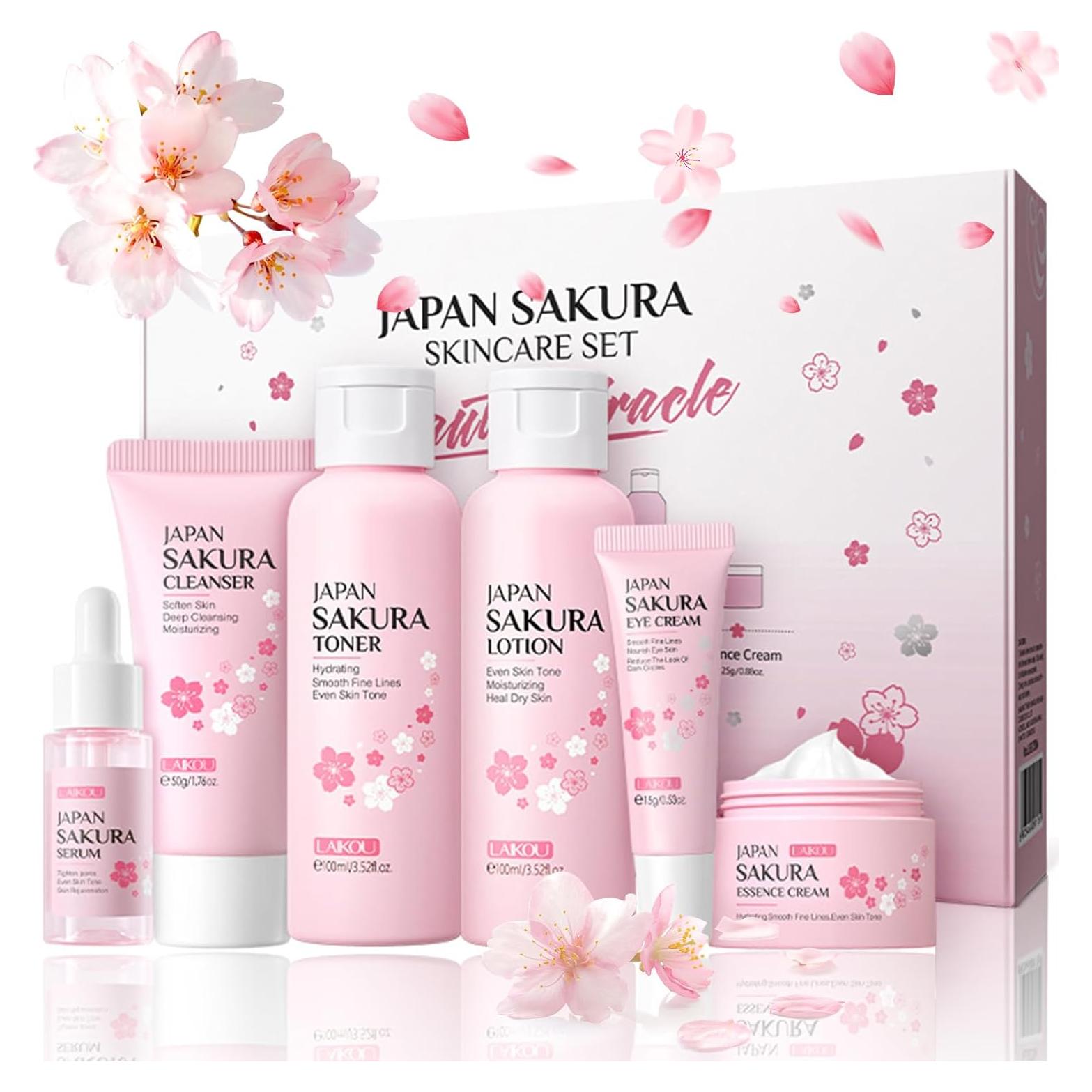 Kit de Cuidado de la Piel Sakura JAPAN SAKURA 6 Piezas