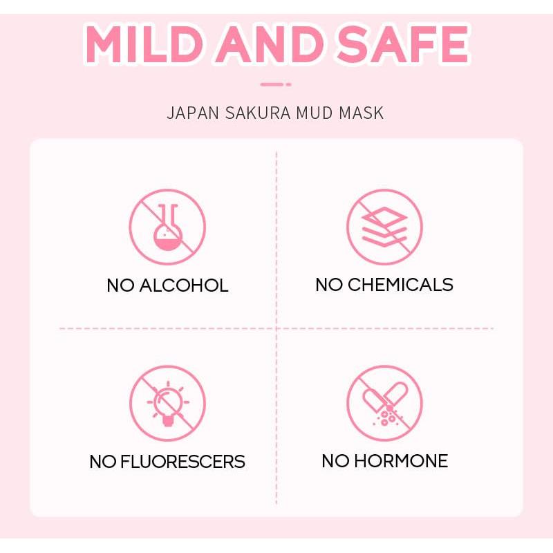 Mascarilla Facial de Barro AKARY Sakura - Hidratante y Limpiadora