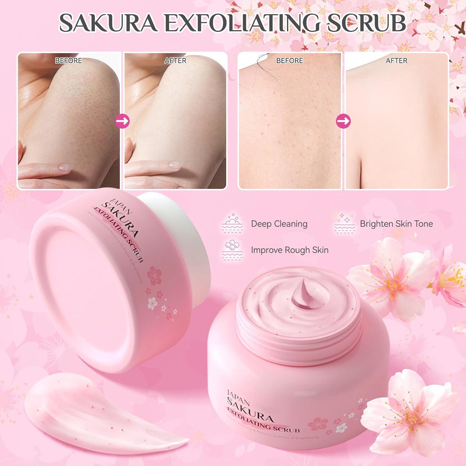 Juego de Regalo de Baño y Cuerpo Ofanyia 9 Piezas Flor de Cerezo