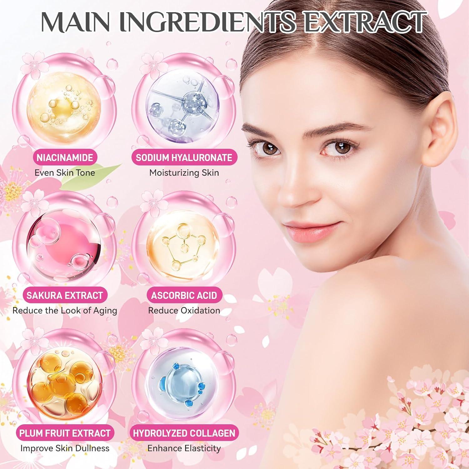 Juego de Cuidado de la Piel Sakura Ofanyia 15 Piezas para Niñas