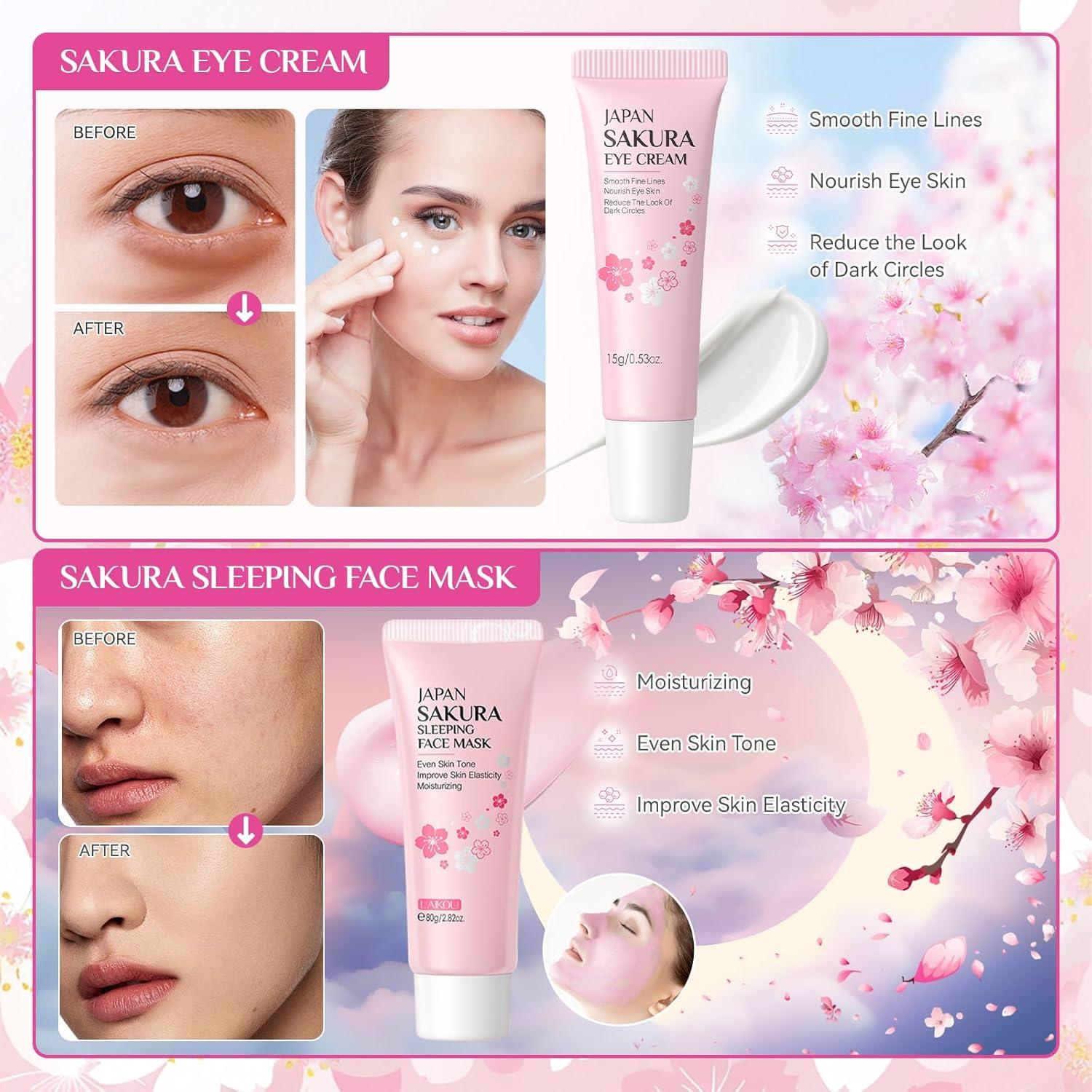 Juego de Cuidado de la Piel Sakura Ofanyia 15 Piezas para Niñas