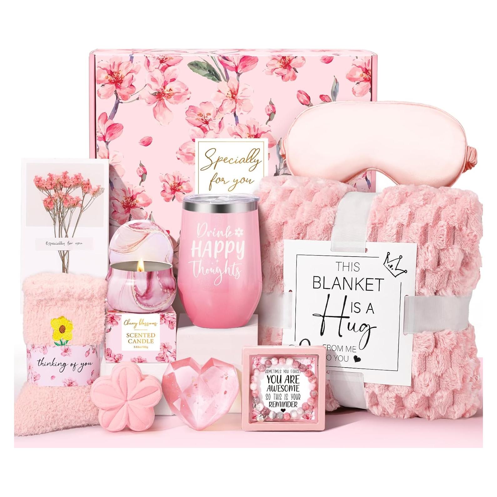 Cesta de Regalo de Cuidado Personal Frerdui - 10 Piezas Flor de Cerezo