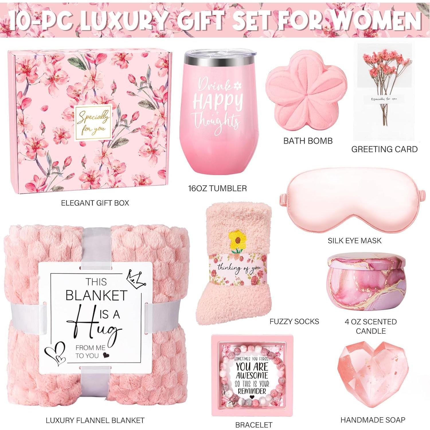 Cesta de Regalo de Cuidado Personal Frerdui - 10 Piezas Flor de Cerezo