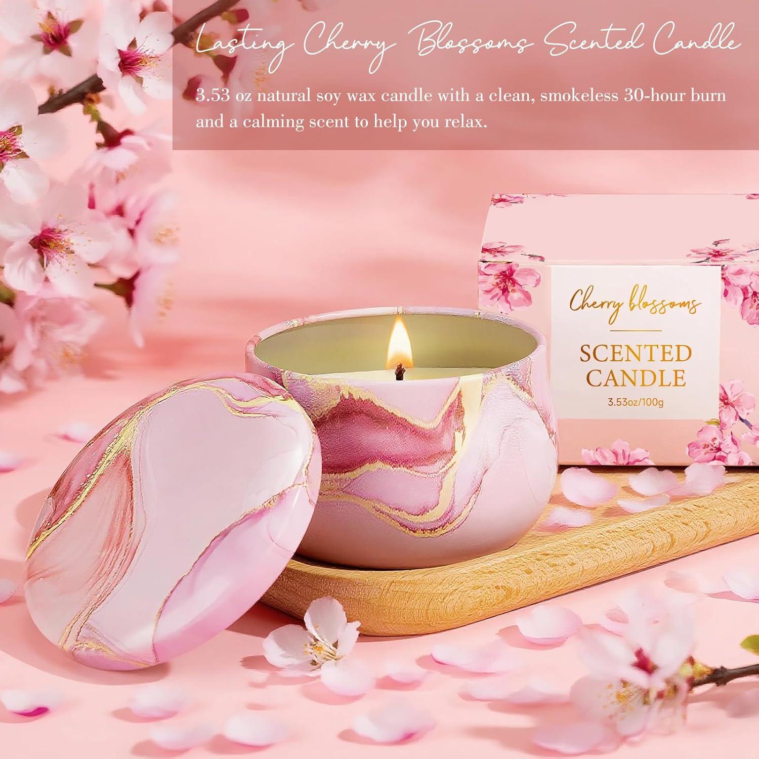 Cesta de Regalo de Cuidado Personal Frerdui - 10 Piezas Flor de Cerezo