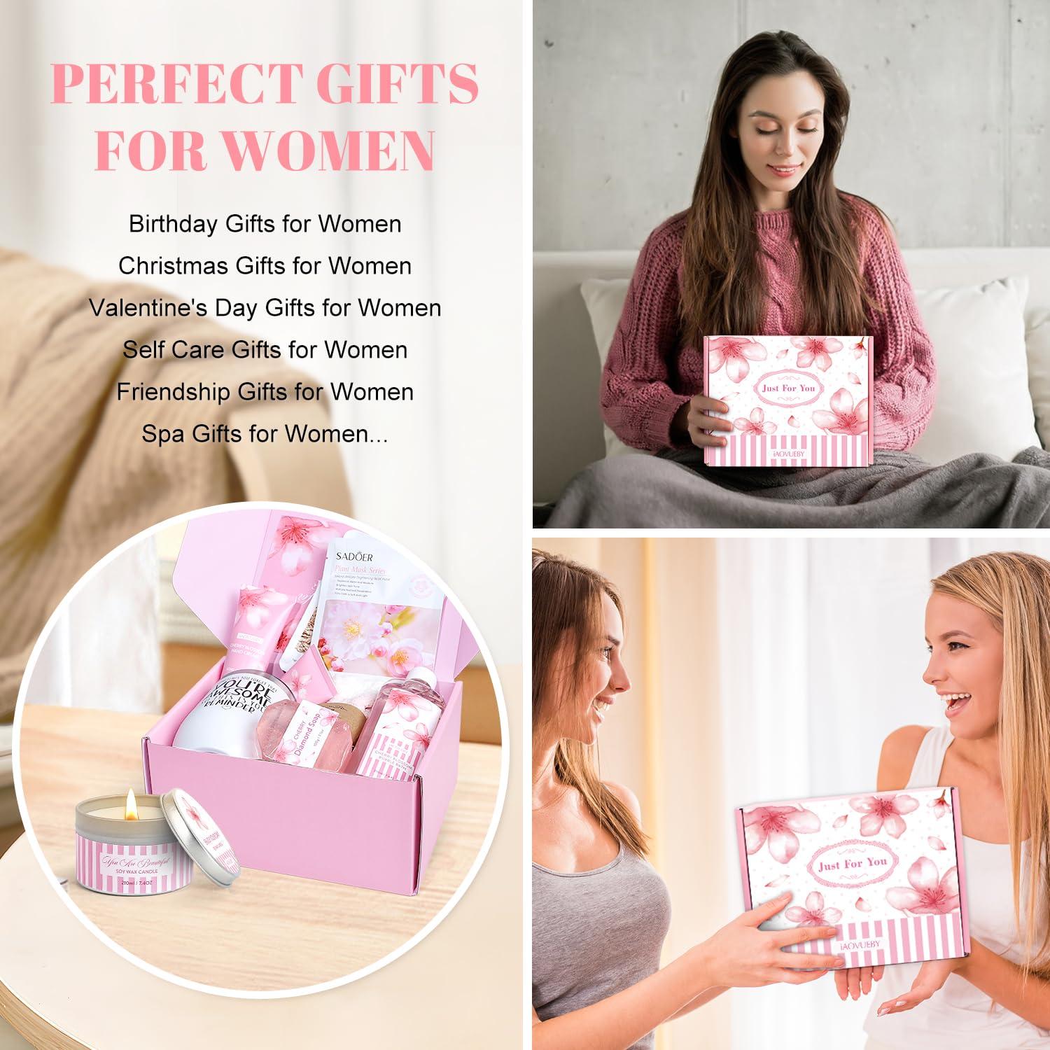 Juego de Regalo de Baño iAOVUEBY 12PCS Spa Flores de Cerezo