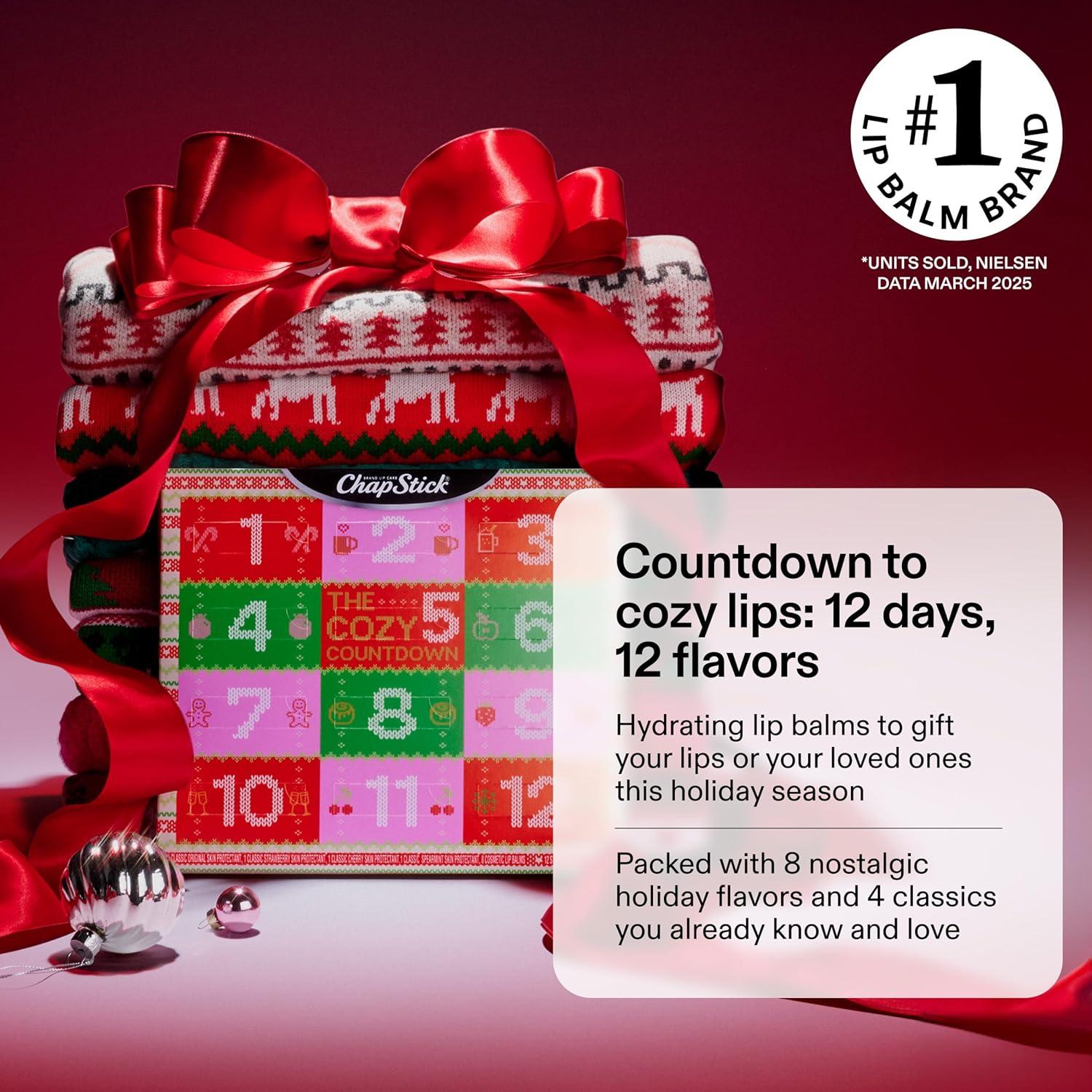 Calendario de Adviento ChapStick 12 Días Balsamo Labial 4.25g